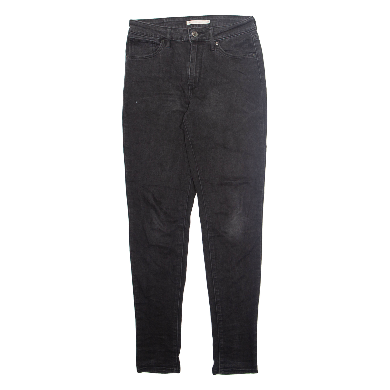 LEVI'S Womens Jeans Black Regular Skinny W29 L31 Refurbished - N/A refurbished available on Cerqular