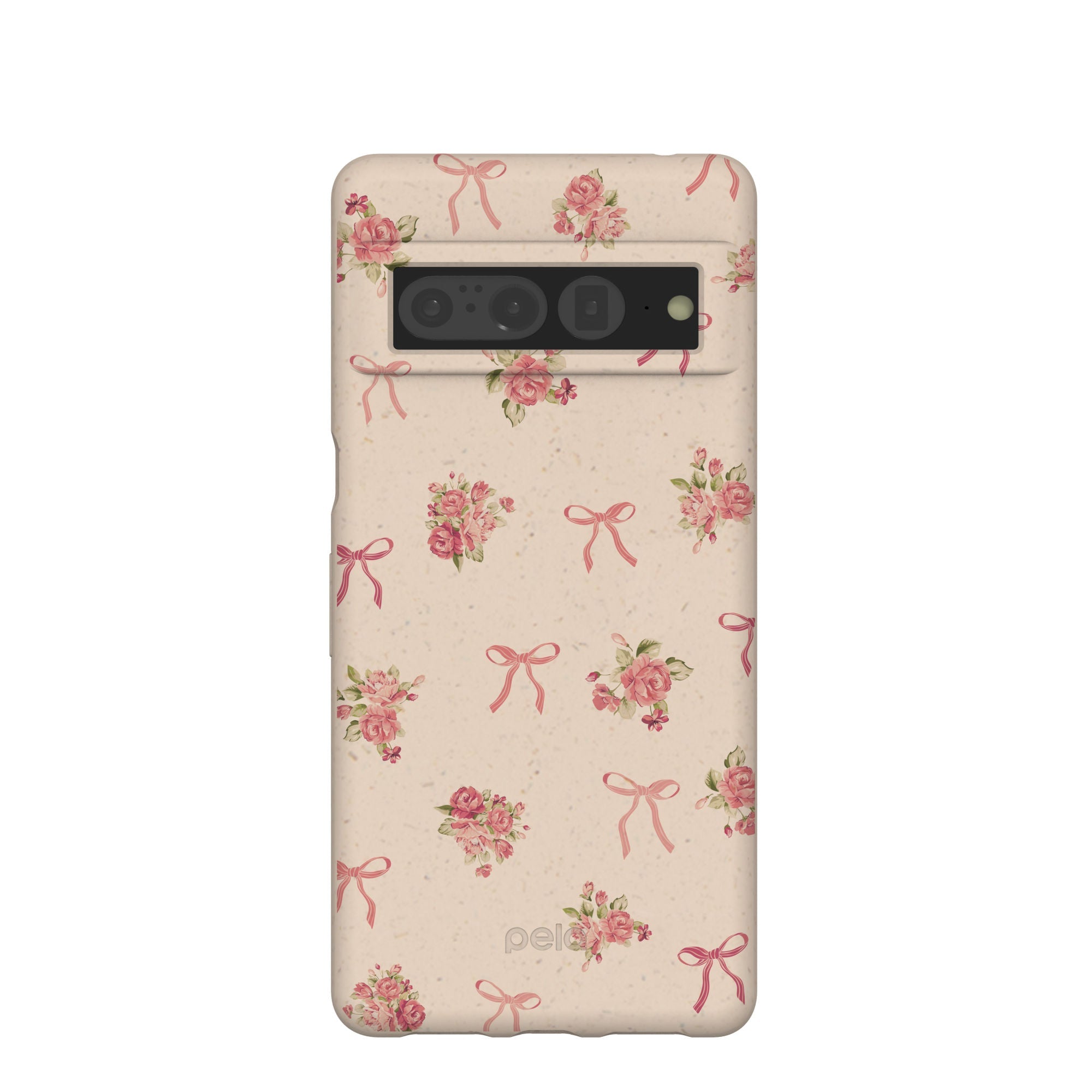 Seashell Roses and Bows Google Pixel 7 Pro Case Refurbished - Pela Case refurbished available on Cerqular