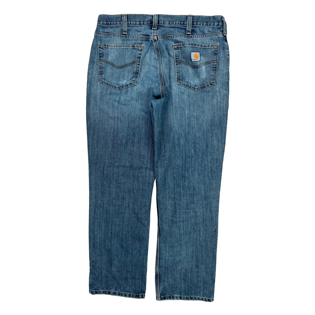 Carhartt Jeans - 38W 32L Blue Cotton Blend Refurbished - Thrifted (note: this is a term often used to describe second- refurbished available on Cerqular