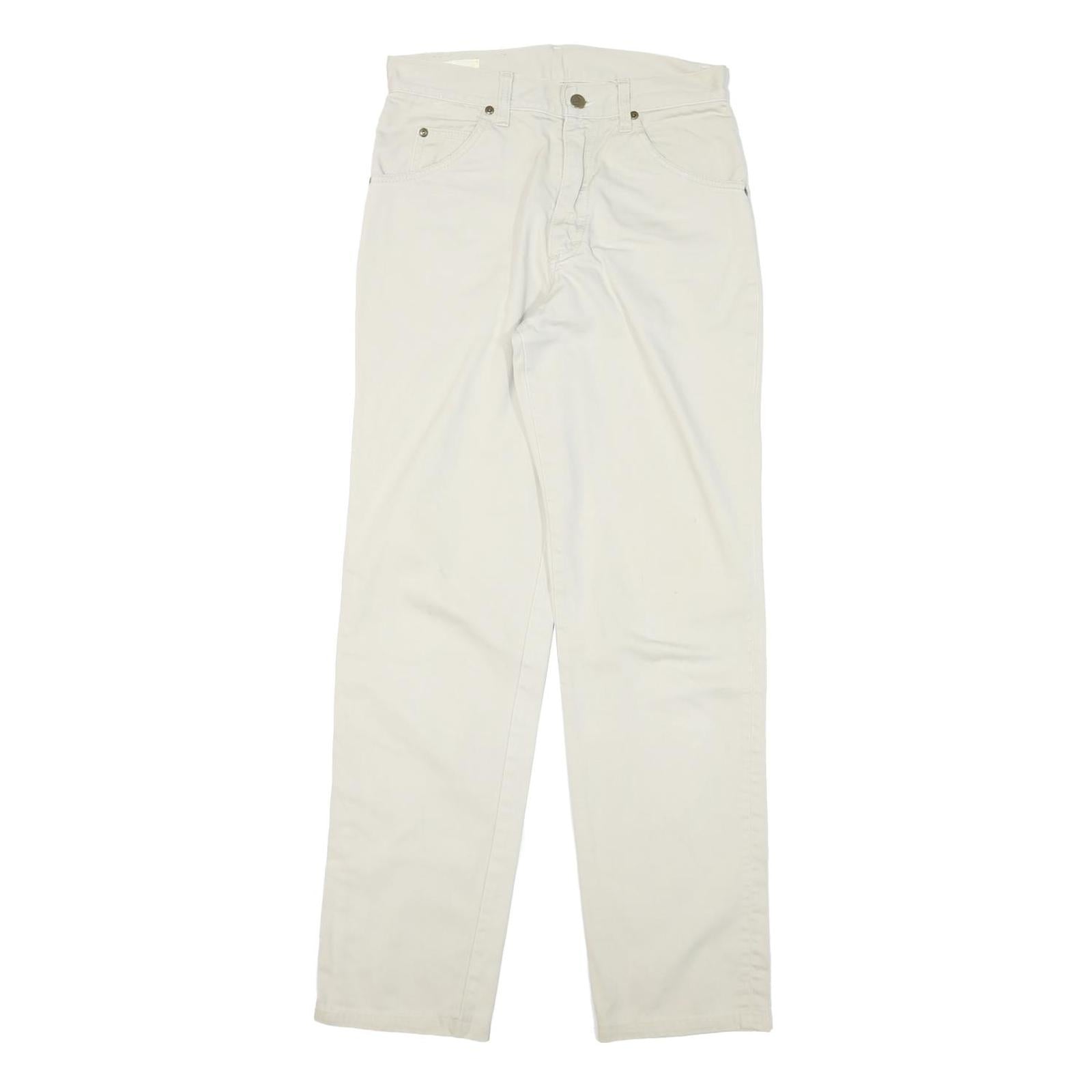 Buy LEE Mens Regular Fit White Cotton Blend Zip Trousers W28 L30 Casual Wear Refurbished - $29.89 LEE Mens Regular Fit White Cotton Blend Zip Trousers W28 L30 Casual Wear Refurbished - N/A refurbished available on Cerqular
