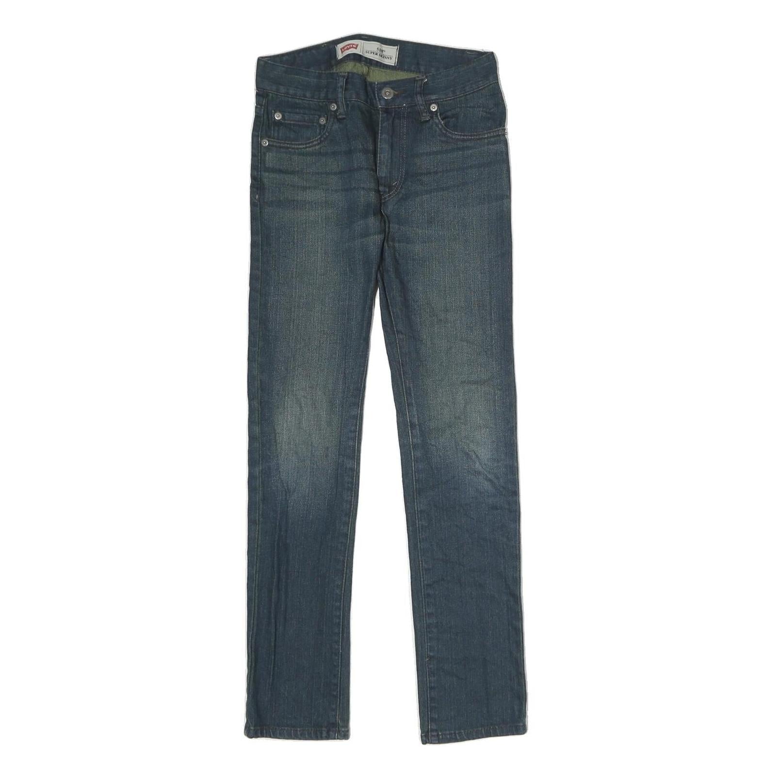 LEVI'S 510 Womens Jeans Blue Slim Skinny Denim Medium Wash W26 L26 Super Skinny Refurbished - N/A refurbished available on Cerqular