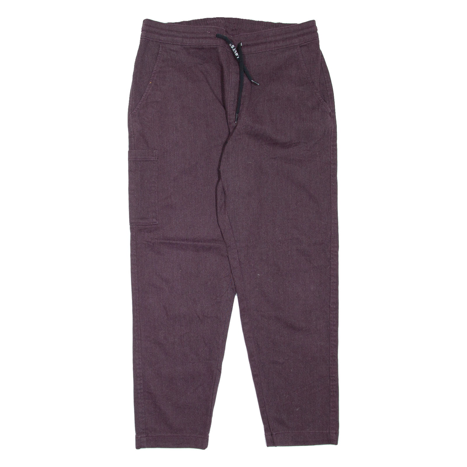 LEVI'S Womens Trousers Maroon Regular Tapered W30 L27 Refurbished - N/A refurbished available on Cerqular