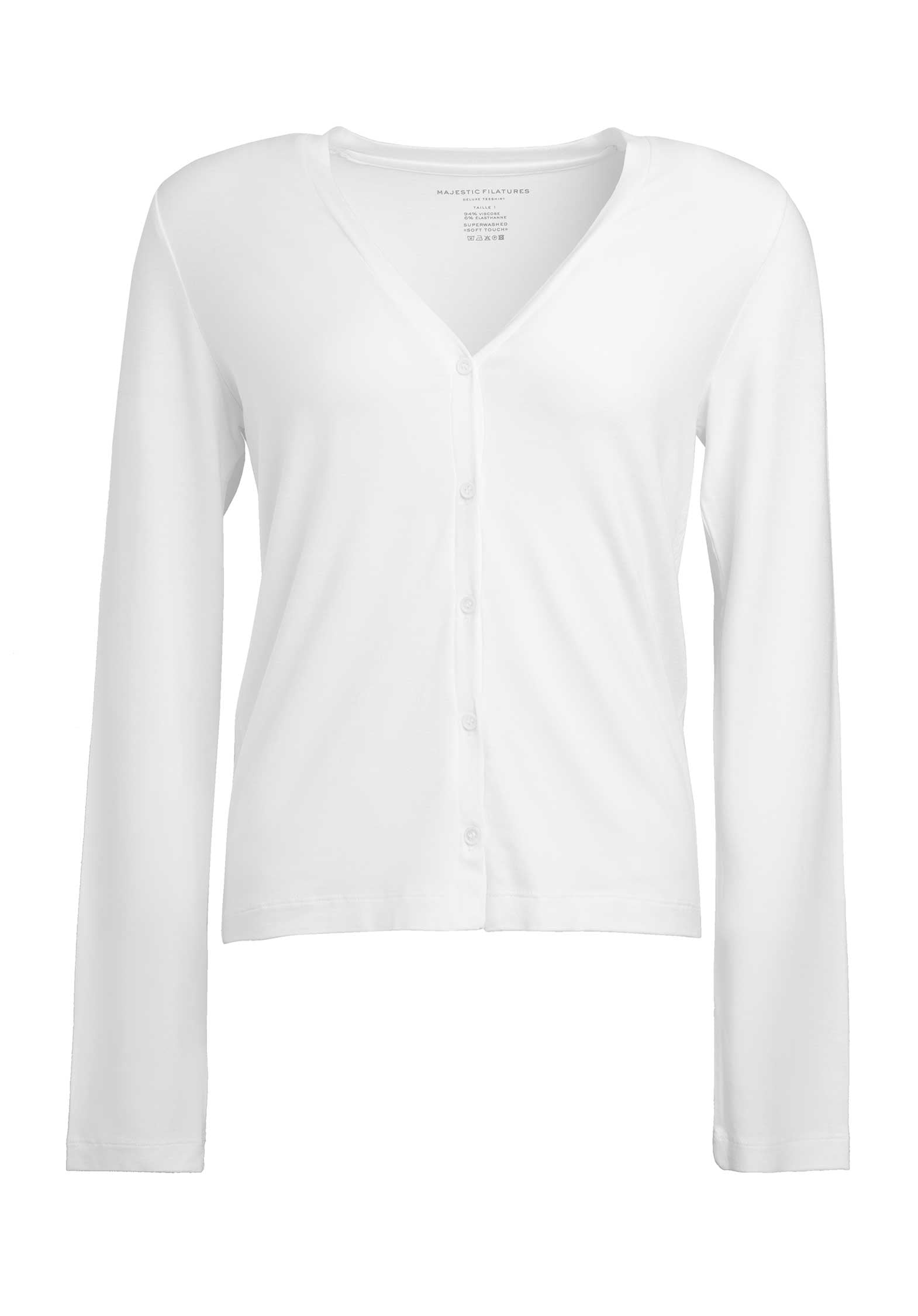 Cardigan M001-fgi035 White | Color: WHITE | Size: 2-M Refurbished - Rue Madame is a known brand, and the standardized name is " refurbished available on Cerqular