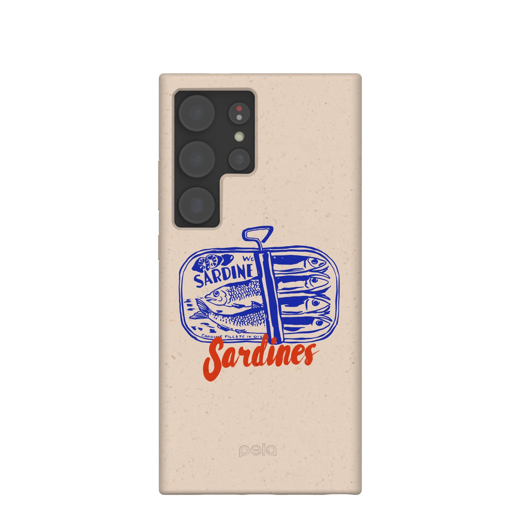 Seashell Sardines Samsung Galaxy S24 Ultra Case Refurbished - Pela Case refurbished available on Cerqular