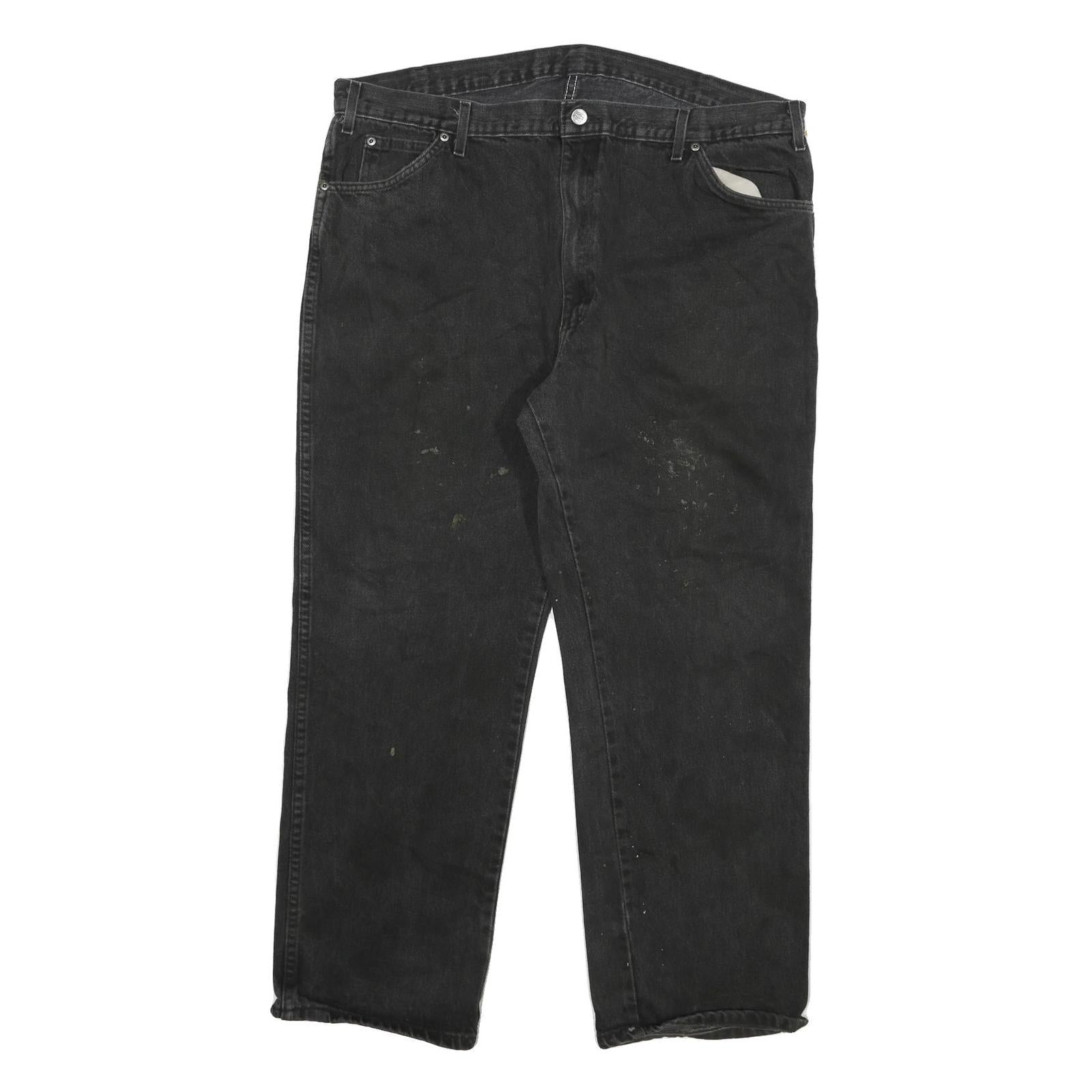 DICKIES Mens Regular Fit Black Denim Jeans W40 L30 Workwear Zip Closure Refurbished - N/A refurbished available on Cerqular