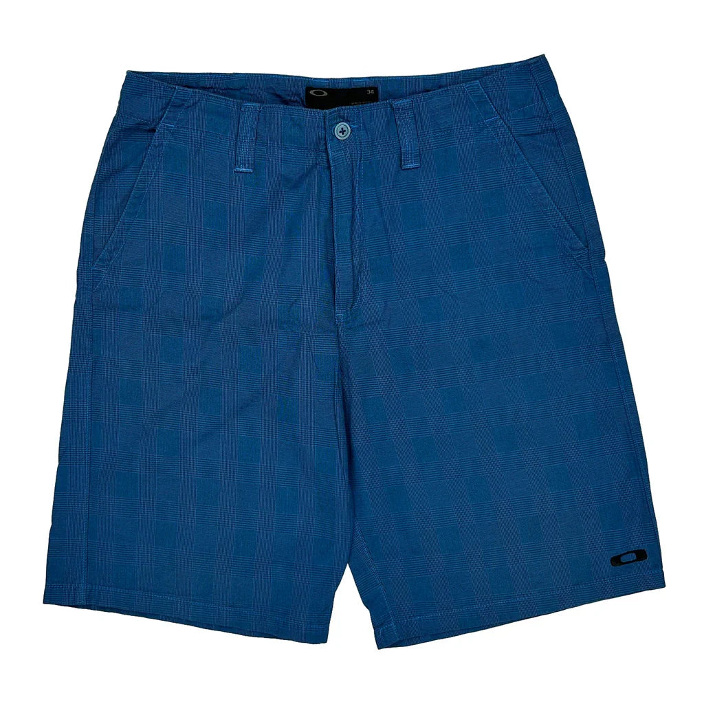 Oakley Shorts - 34W 11L Blue Cotton Refurbished - Thrifted (note: this is a term often used to describe second- refurbished available on Cerqular
