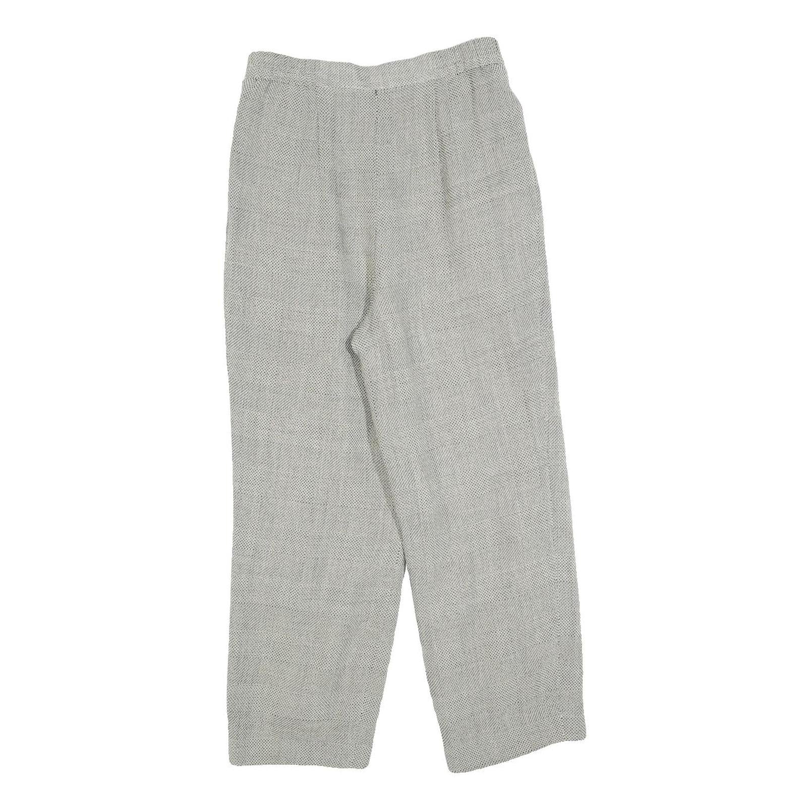 SAN JUAN Womens Grey Regular Fit Straight Leg Trousers W25 L23 Smart Casual Refurbished - N/A refurbished available on Cerqular