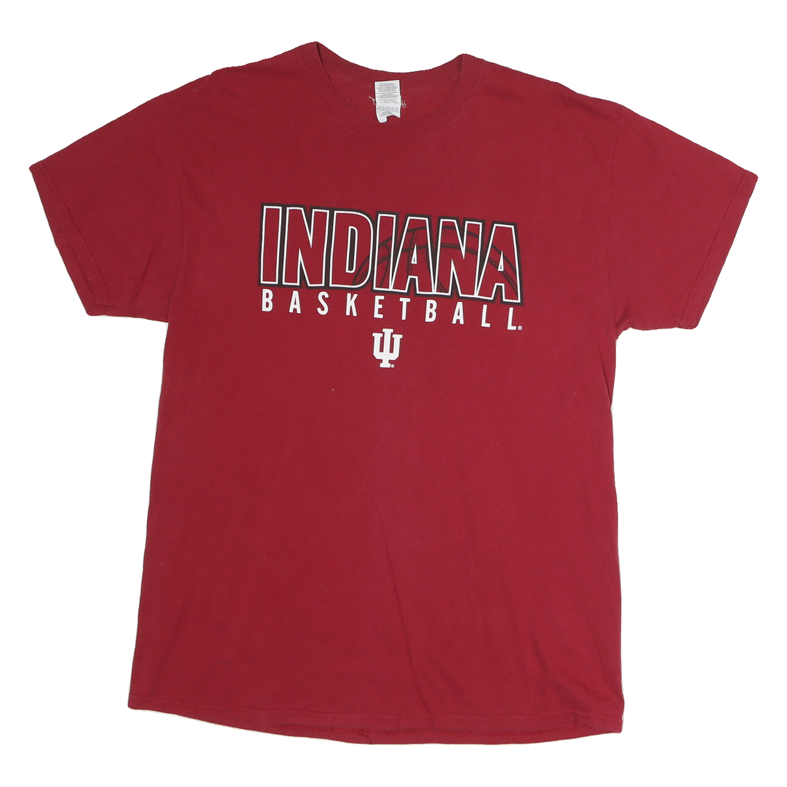 GILDAN Mens Red Indiana Basketball Graphic T-Shirt M Short Sleeve Crew Neck Refurbished - N/A refurbished available on Cerqular