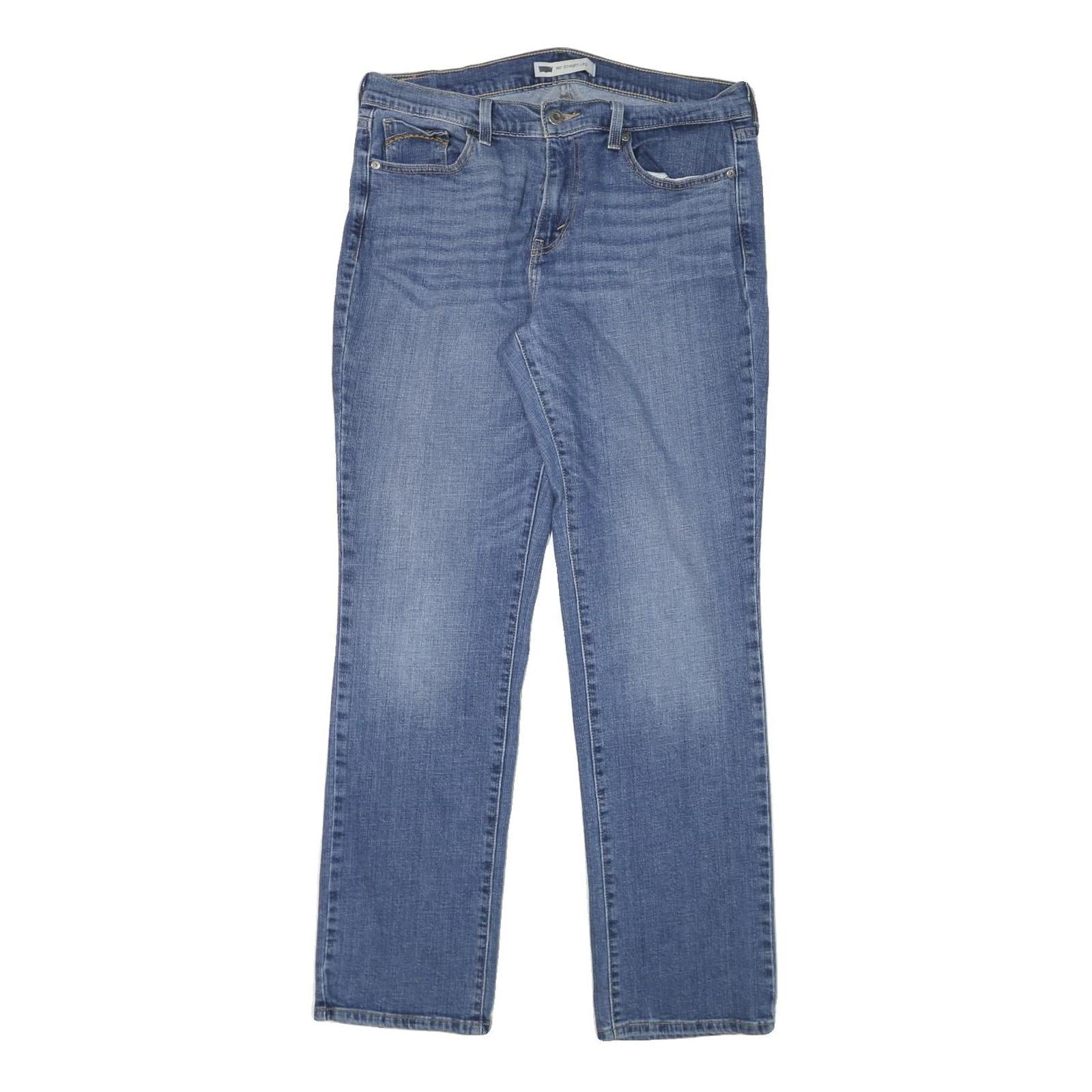 LEVI'S 505 Womens Jeans Blue Regular Straight Denim Medium W32 L31 Classic Fit Refurbished - N/A refurbished available on Cerqular