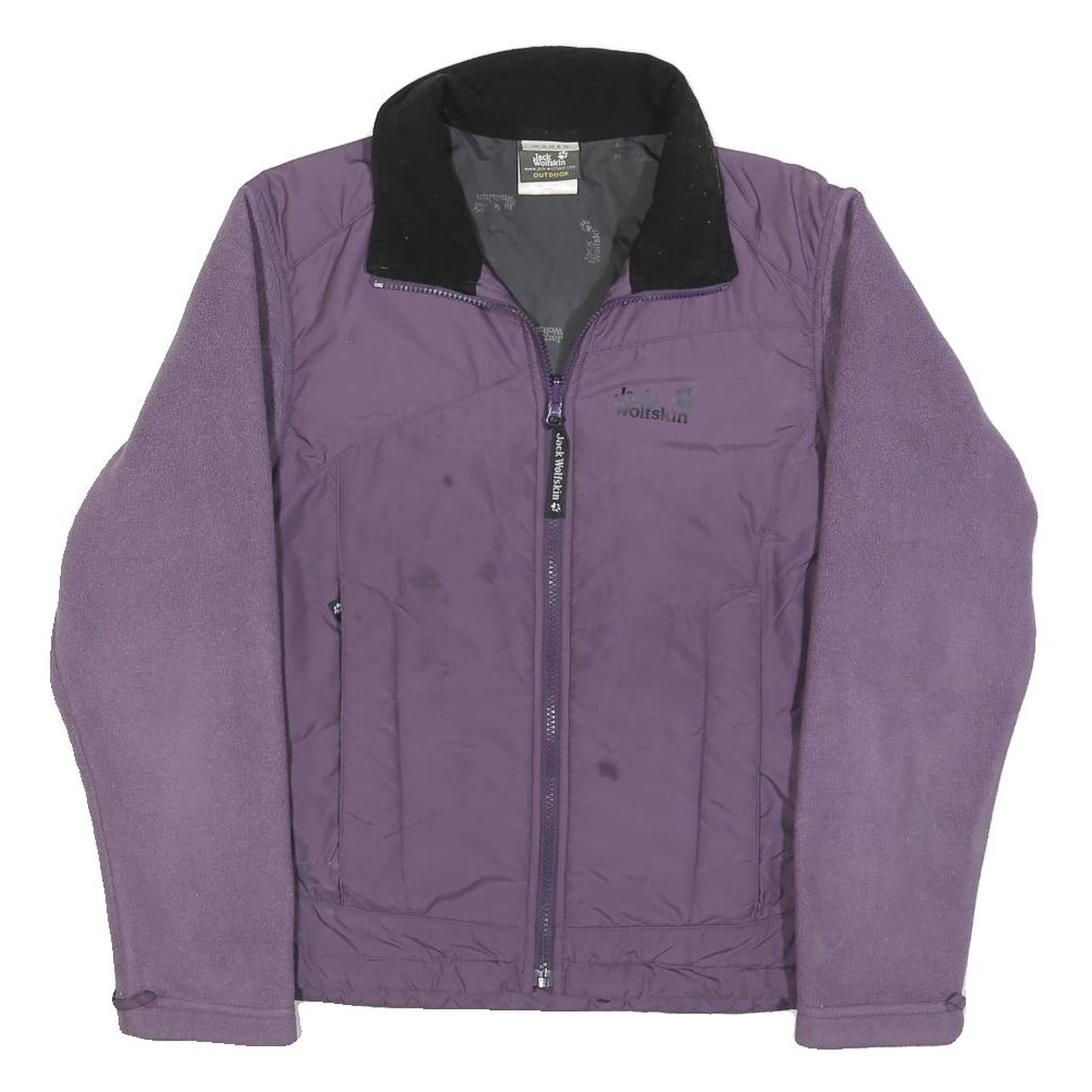 JACK WOLFSKIN Womens Purple Softshell Jacket M Polyester Blend Zip Outdoor Wear Refurbished - N/A refurbished available on Cerqular