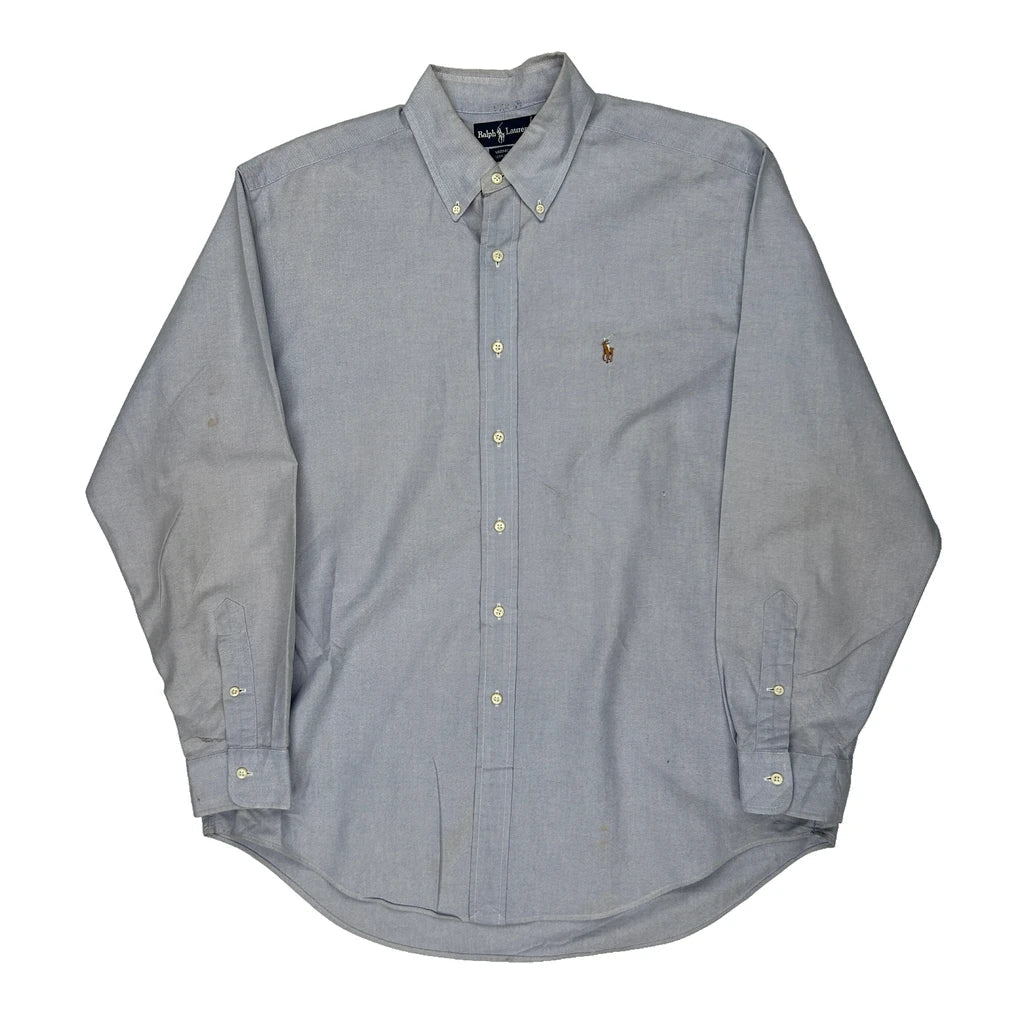 Buy Ralph Lauren Shirt - Large Blue Cotton Refurbished - $38.85 Ralph Lauren Shirt - Large Blue Cotton Refurbished - Thrifted (note: this is a term often used to describe second- refurbished available on Cerqular