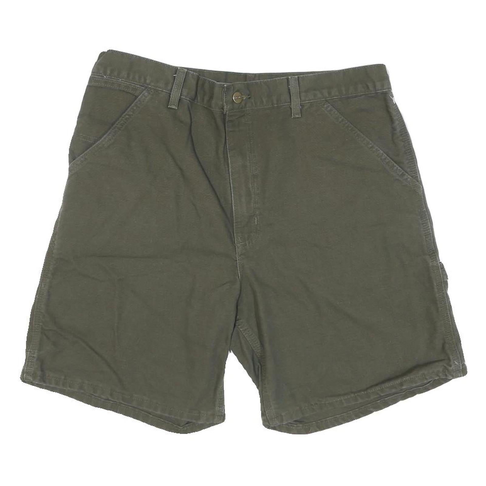 CARHARTT Mens Shorts Green Casual L W36 Cotton Blend Workwear Utility Refurbished - N/A refurbished available on Cerqular