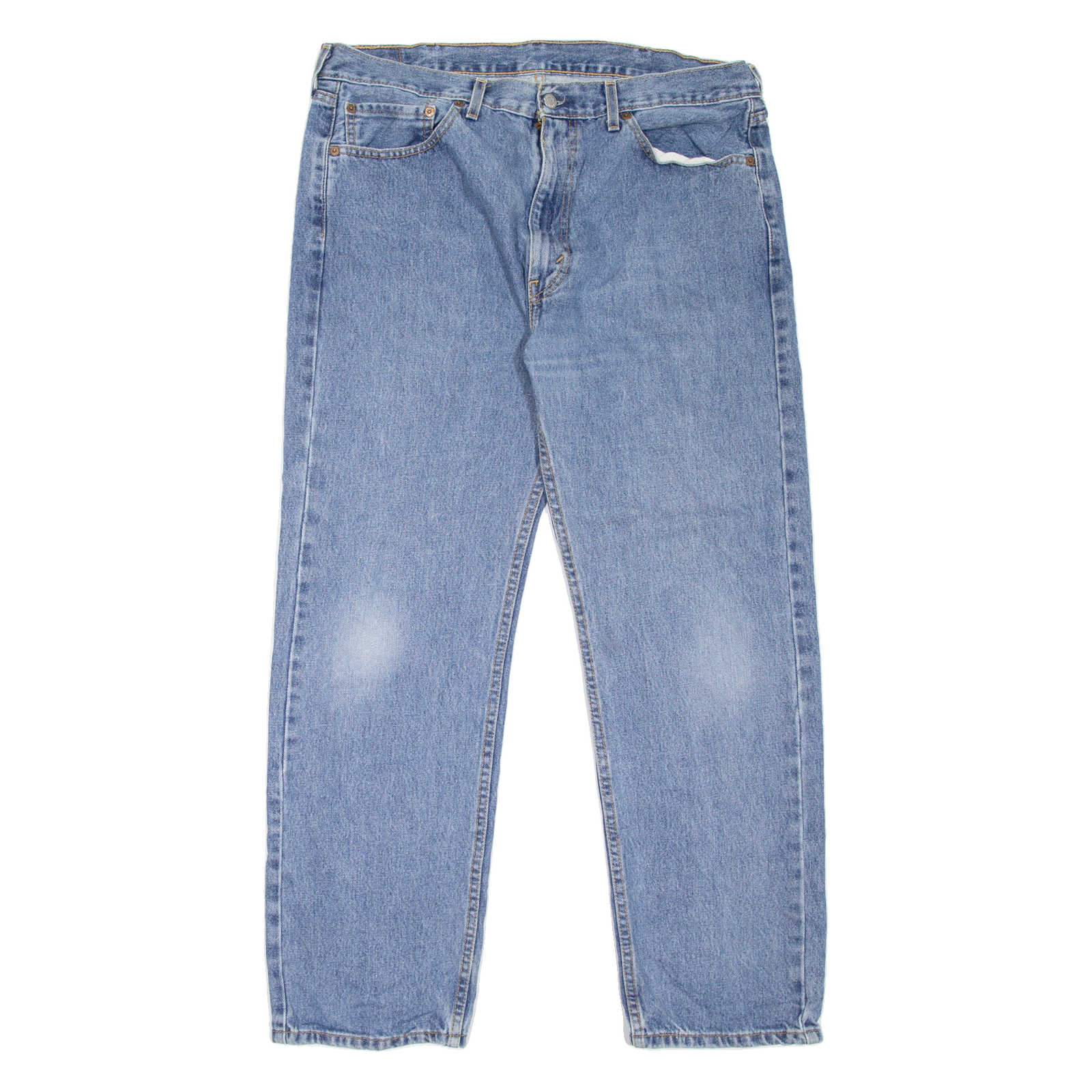 LEVI'S 505 Jeans Mens Blue Regular Straight W38 L30 Refurbished - N/A refurbished available on Cerqular