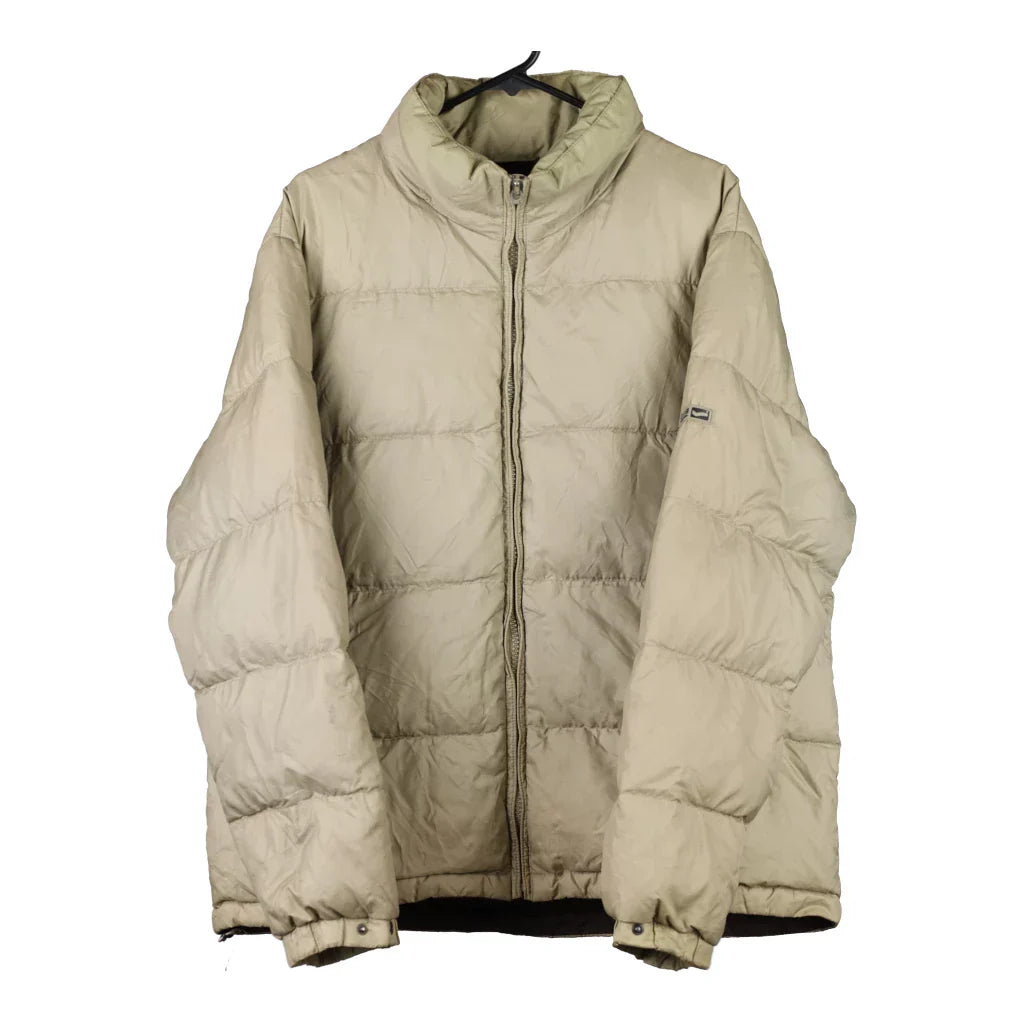 Gas Puffer - Large Green Polyester Refurbished - Thrifted (note: this is a term often used to describe second- refurbished available on Cerqular