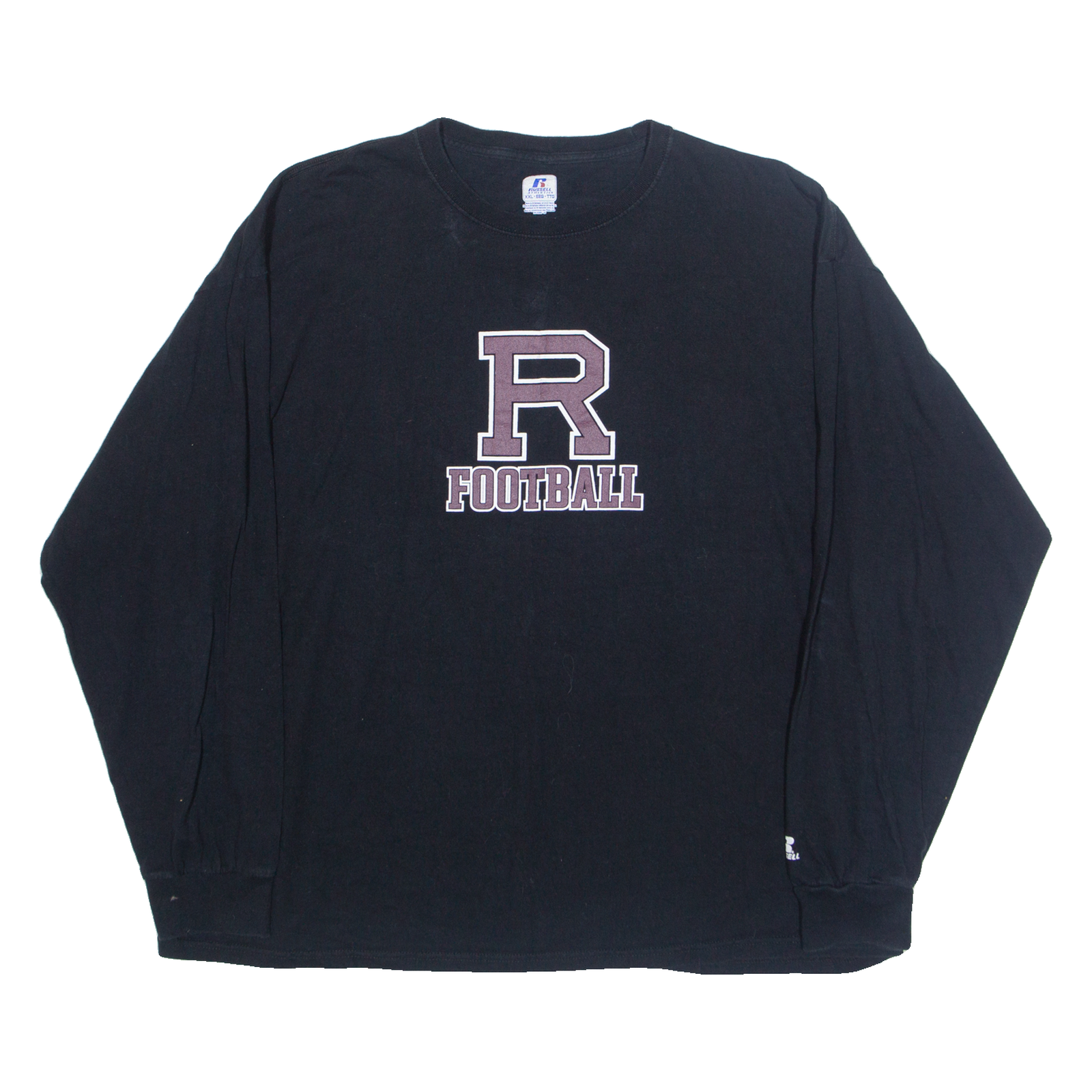 RUSSELL ATHLETIC Mens T-Shirt Black Long Sleeve 2XL Refurbished - N/A refurbished available on Cerqular