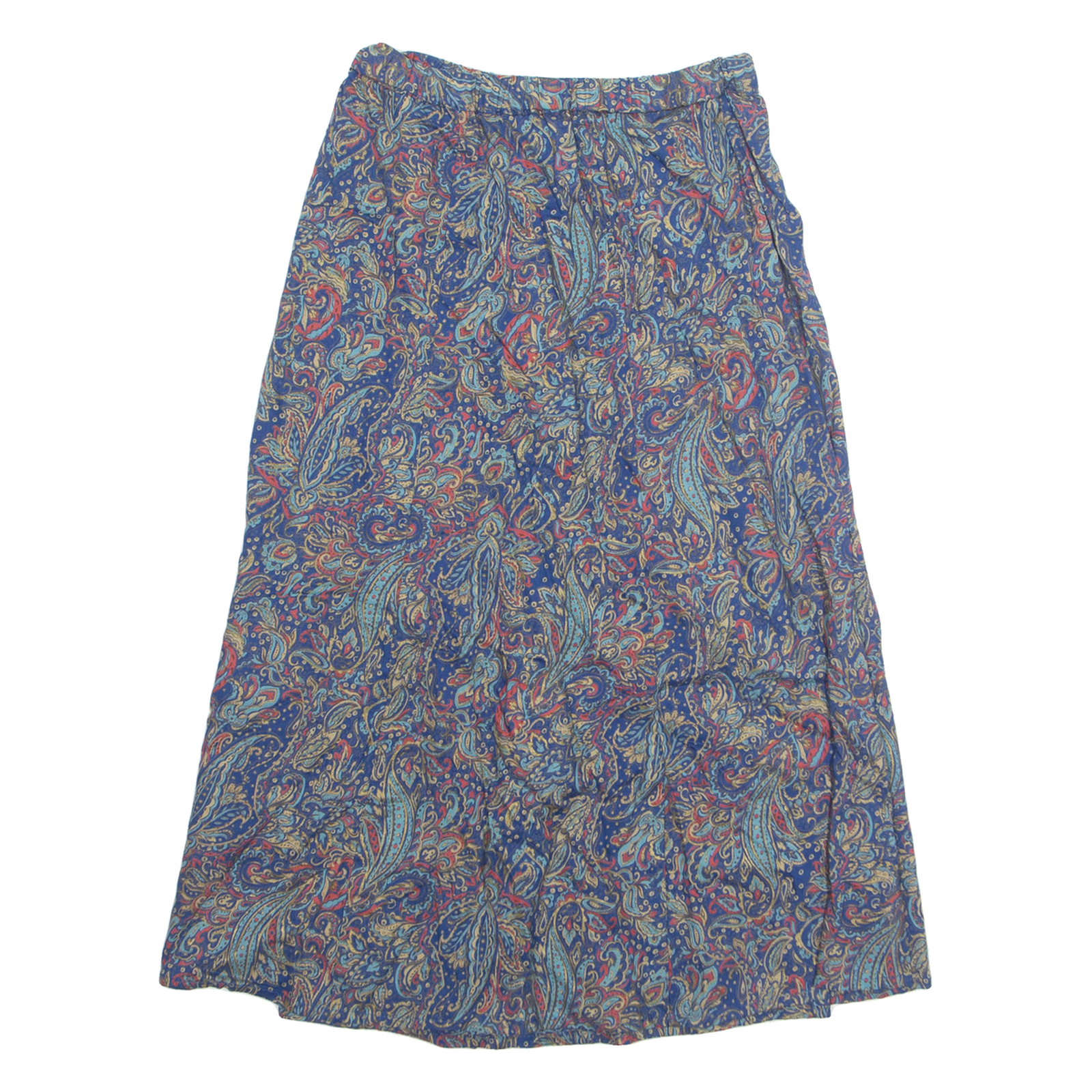 Womens A-Line Skirt Blue Knee Length Floral S Refurbished - N/A refurbished available on Cerqular