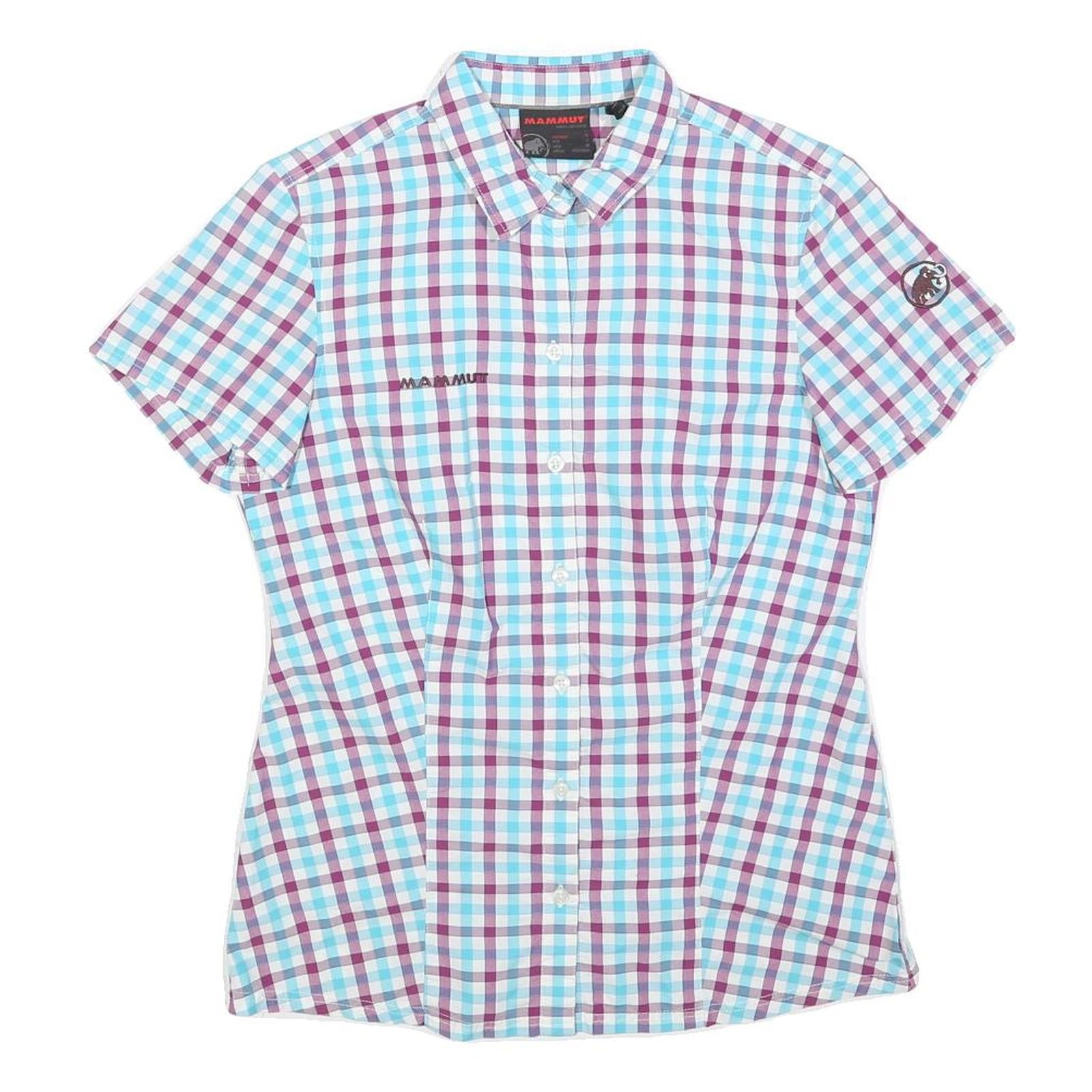 MAMMUT Womens Blue & Purple Check Shirt S Lightweight Polyester Blend Summer Refurbished - N/A refurbished available on Cerqular