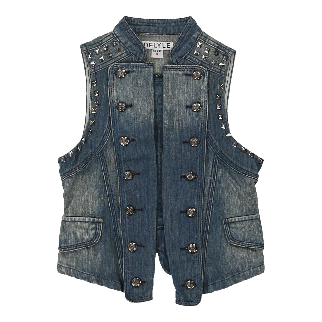 Buy Unbranded Denim Gilet - Small Blue Cotton Refurbished - $24.11 Unbranded Denim Gilet - Small Blue Cotton Refurbished - Thrifted (note: this is a term often used to describe second- refurbished available on Cerqular