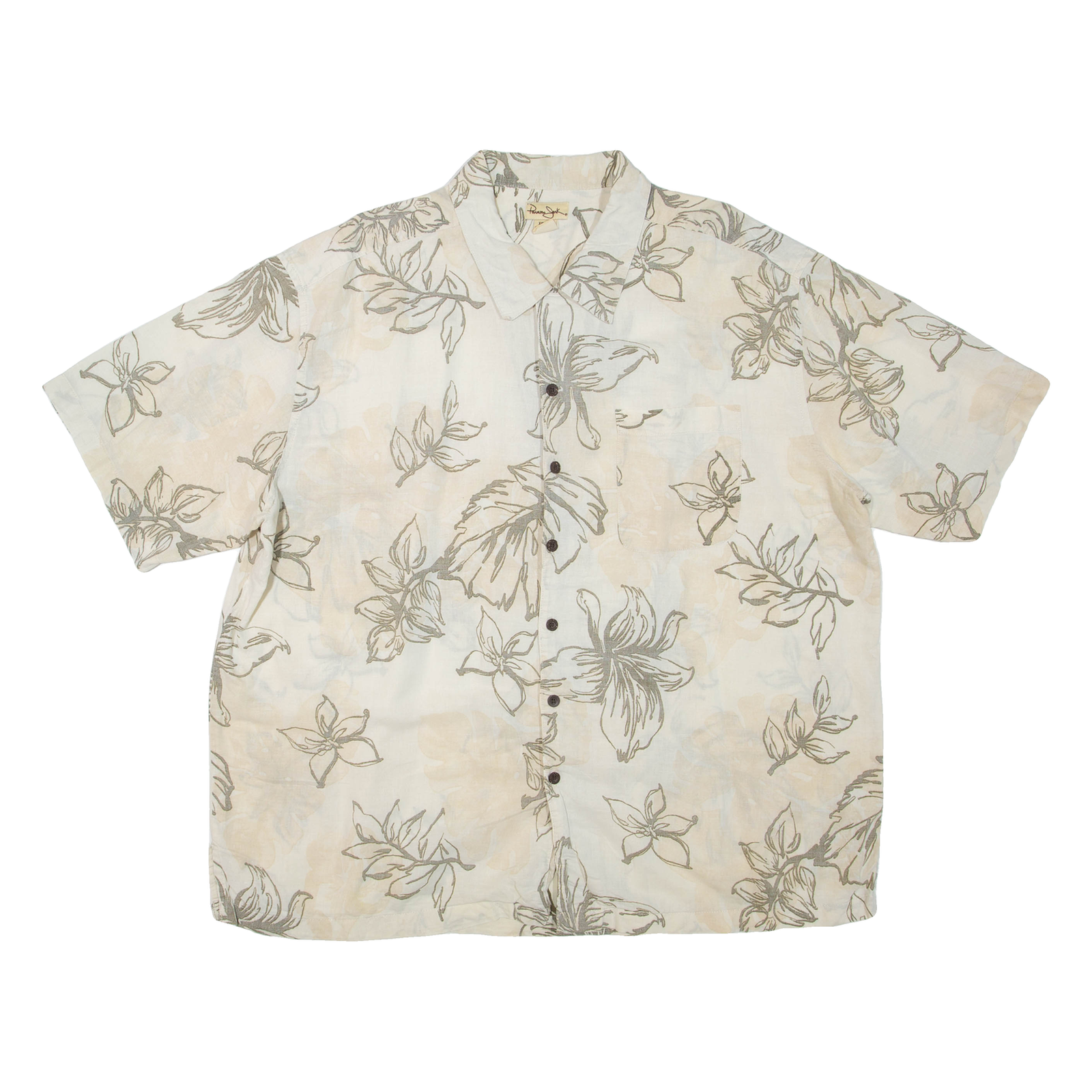 Buy Mens Hawaiian Shirt Beige Floral 2XL Refurbished - $15.59 Mens Hawaiian Shirt Beige Floral 2XL Refurbished - N/A refurbished available on Cerqular