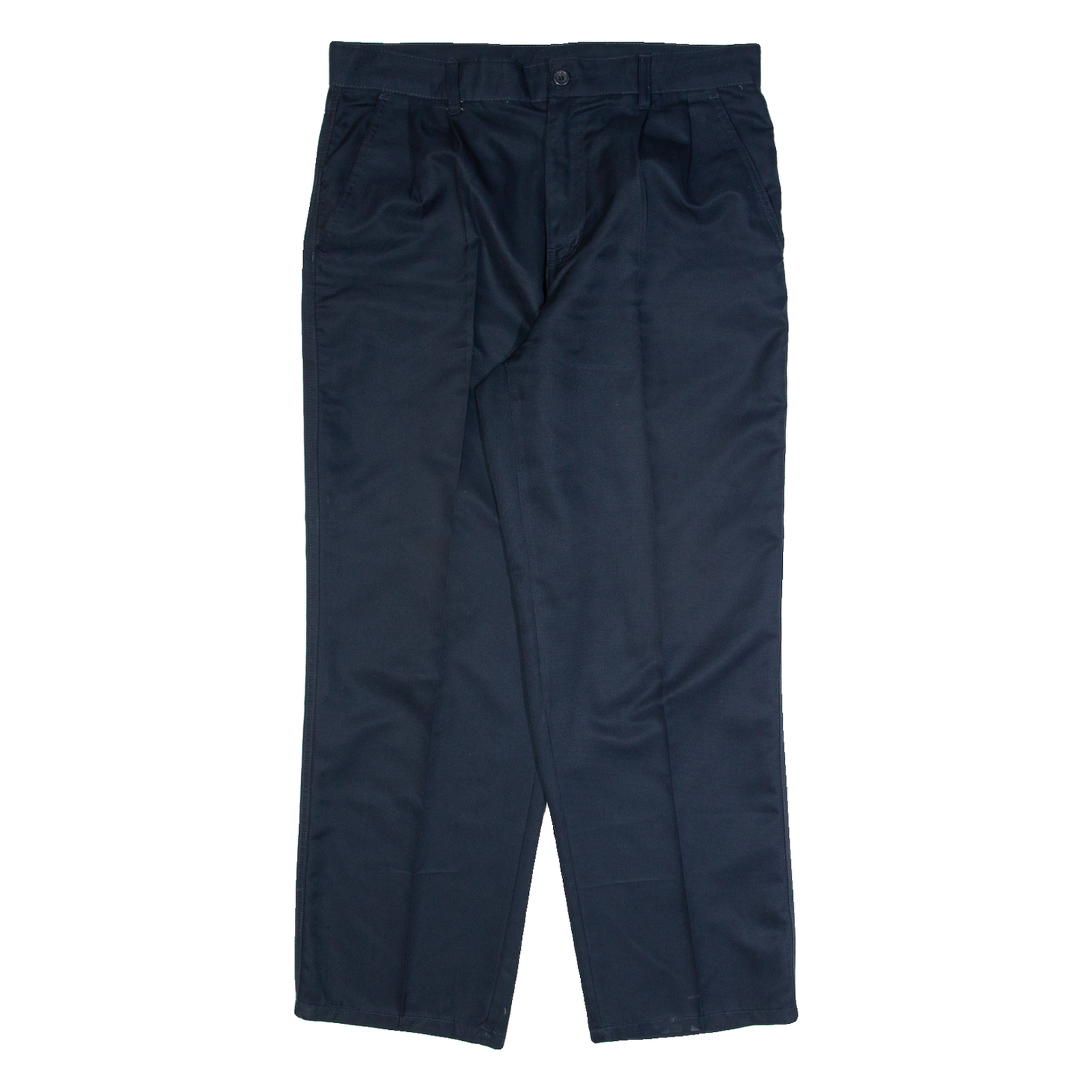 DUNLOP Chino Mens Trousers Blue Regular Straight W34 L29 Refurbished - N/A refurbished available on Cerqular