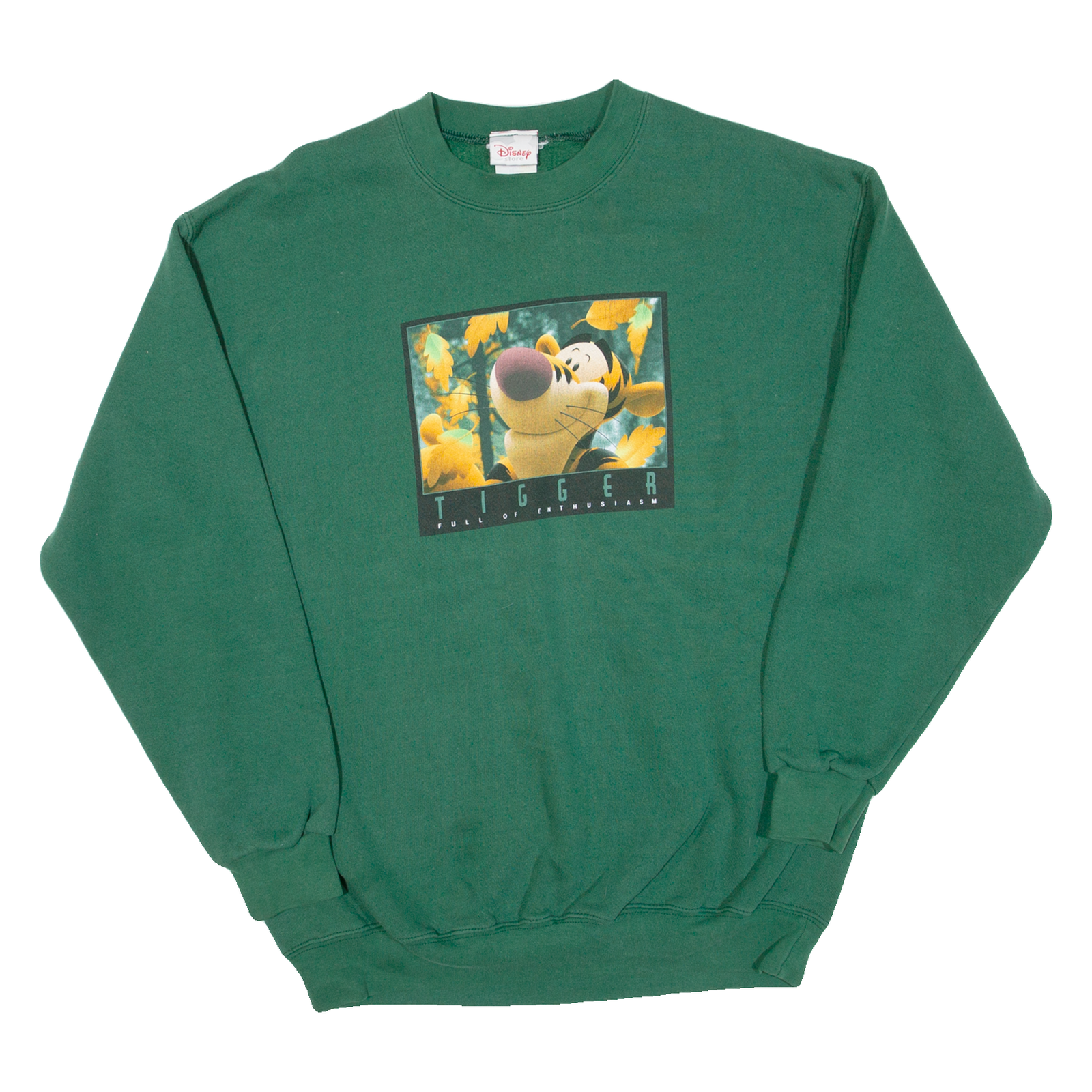 DISNEY Tigger Mens Sweatshirt Green L Refurbished - N/A refurbished available on Cerqular