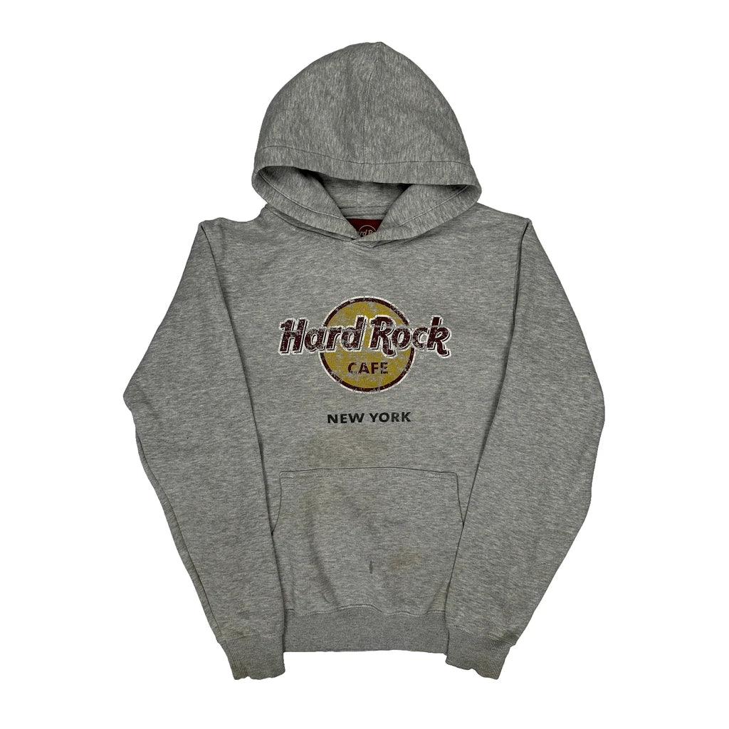 Buy Hard Rock Cafe Graphic Hoodie - Medium Grey Cotton Blend Refurbished - $37.51 Hard Rock Cafe Graphic Hoodie - Medium Grey Cotton Blend Refurbished - Thrifted (note: this is a term often used to describe second- refurbished available on Cerqular