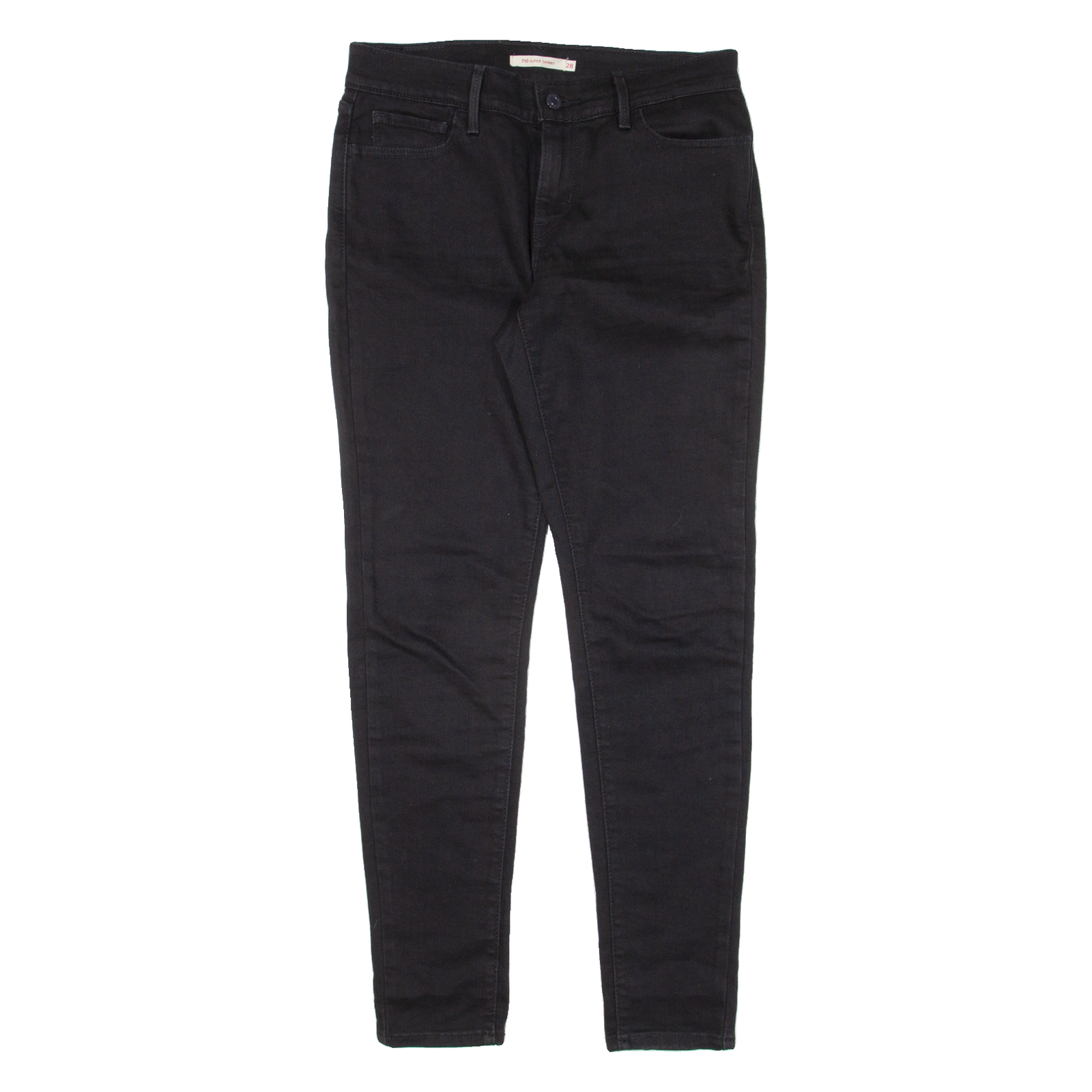 LEVI'S 710 Womens Jeans Black Slim Skinny W28 L30 Refurbished - N/A refurbished available on Cerqular