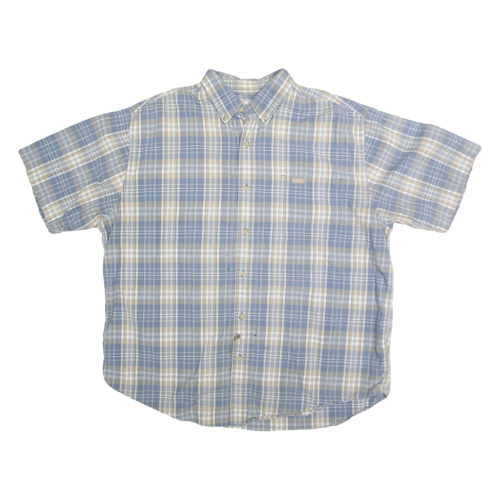Buy CARHARTT Mens Blue & Cream Check Shirt XL Cotton Blend Short Sleeve Button Refurbished - $64.99 CARHARTT Mens Blue & Cream Check Shirt XL Cotton Blend Short Sleeve Button Refurbished - N/A refurbished available on Cerqular