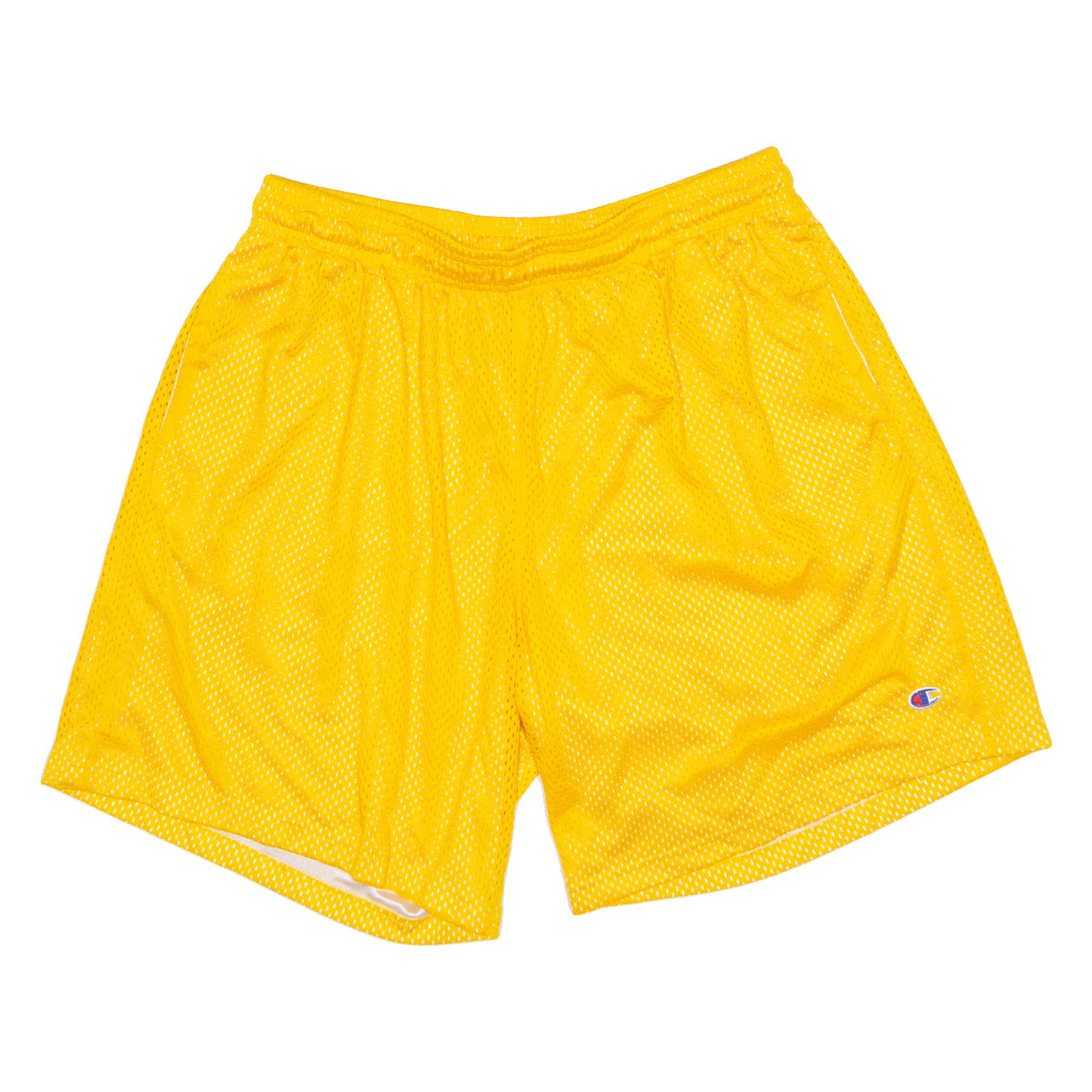 CHAMPION Mens Sports Shorts Yellow Relaxed XL W36 Refurbished - N/A refurbished available on Cerqular
