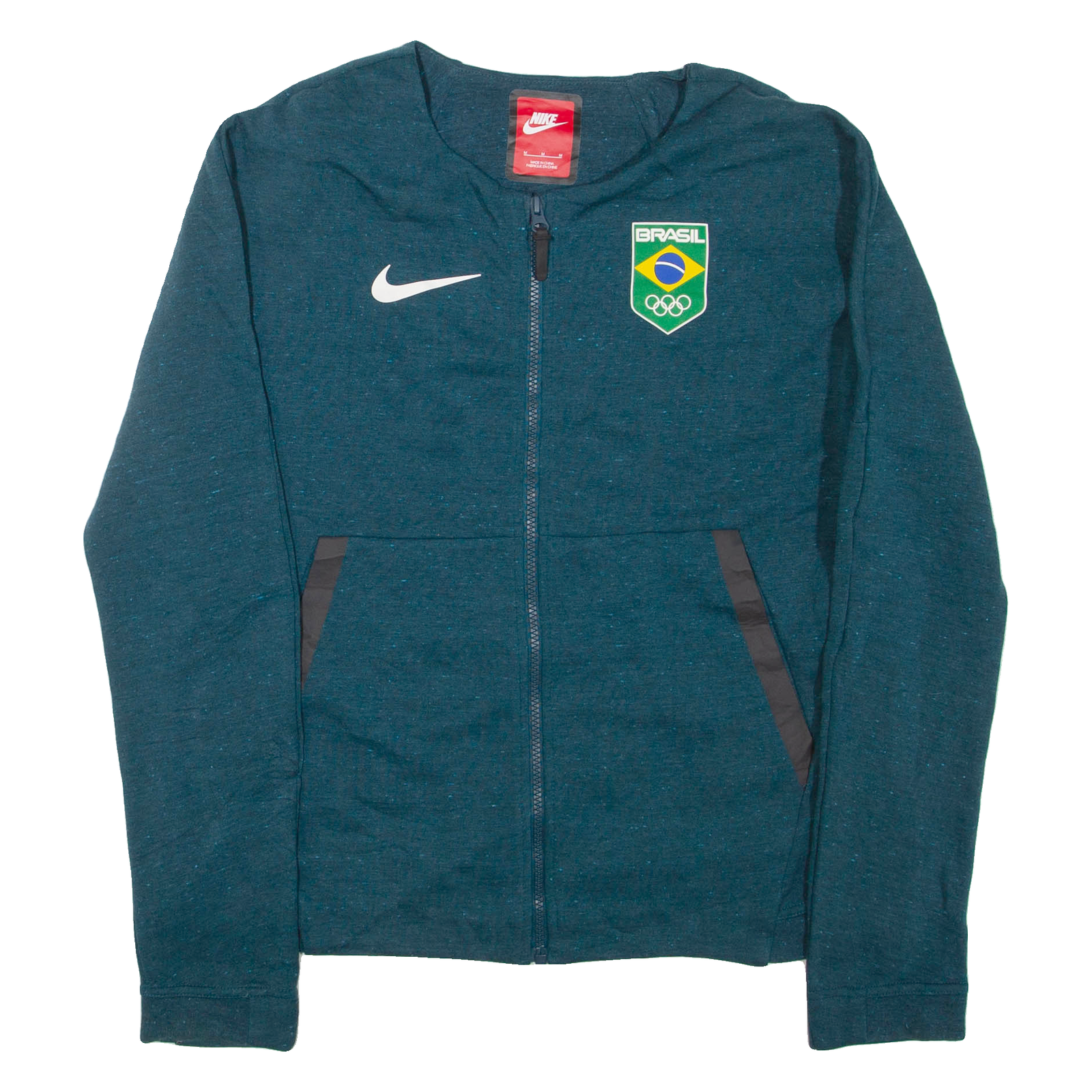 NIKE Brasil Mens Track Jacket Green M Refurbished - N/A refurbished available on Cerqular