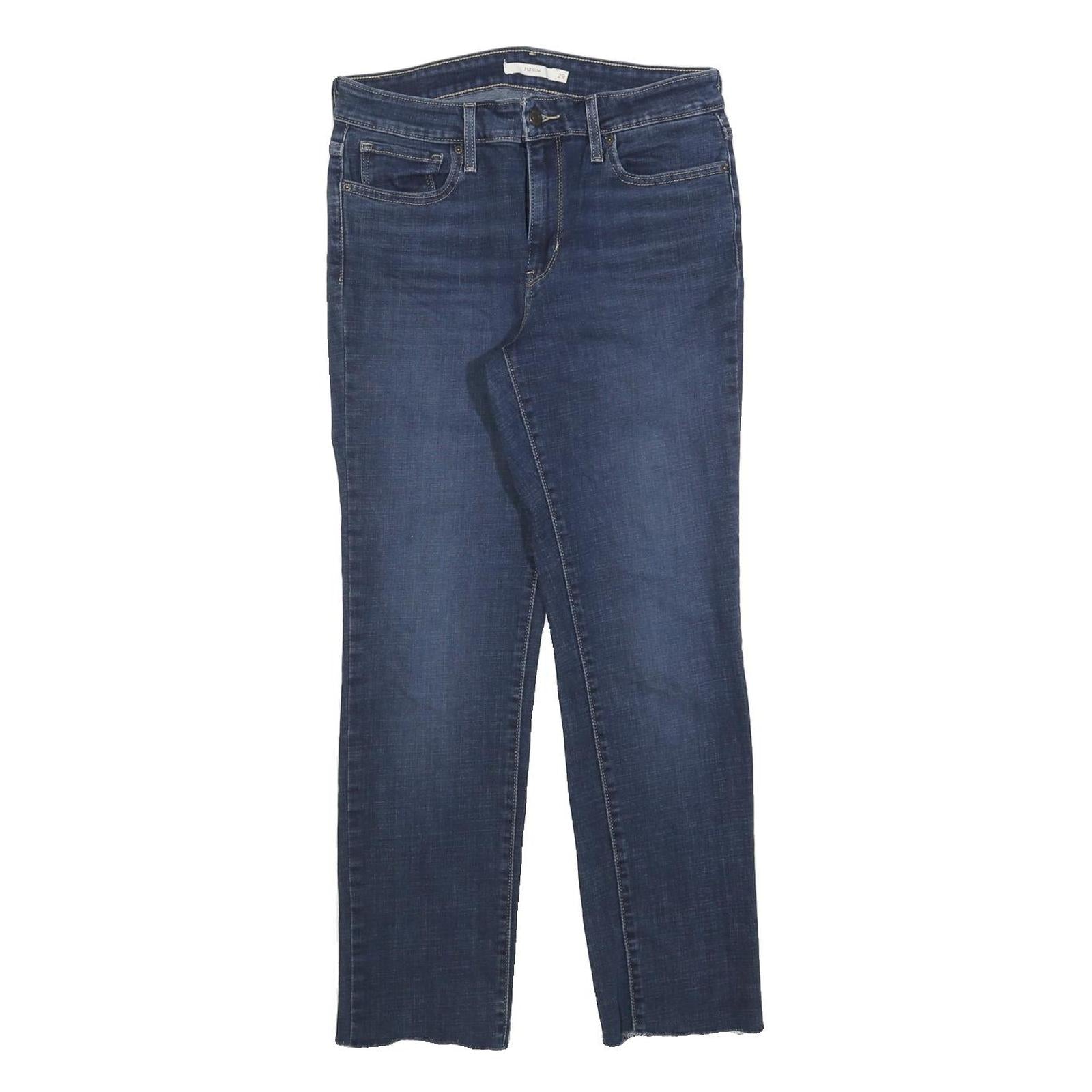 LEVI'S 712 Slim Womens Jeans Blue Denim W29 L27 Cotton Blend Zip Refurbished - N/A refurbished available on Cerqular