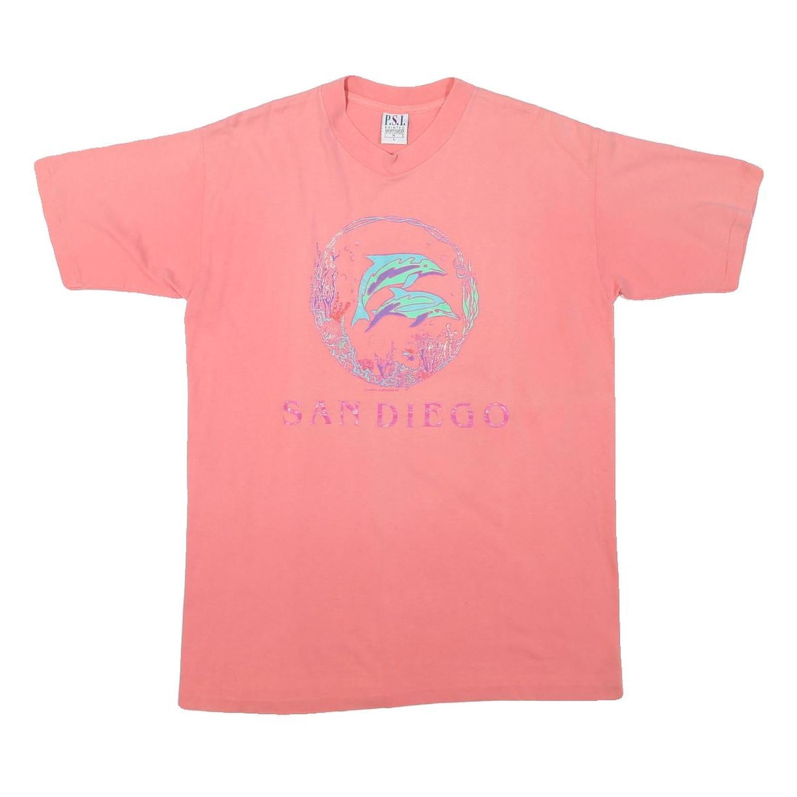 PSI Womens Pink Cotton Blend T-Shirt L Short Sleeve Crew Neck Casual Wear Refurbished - N/A refurbished available on Cerqular