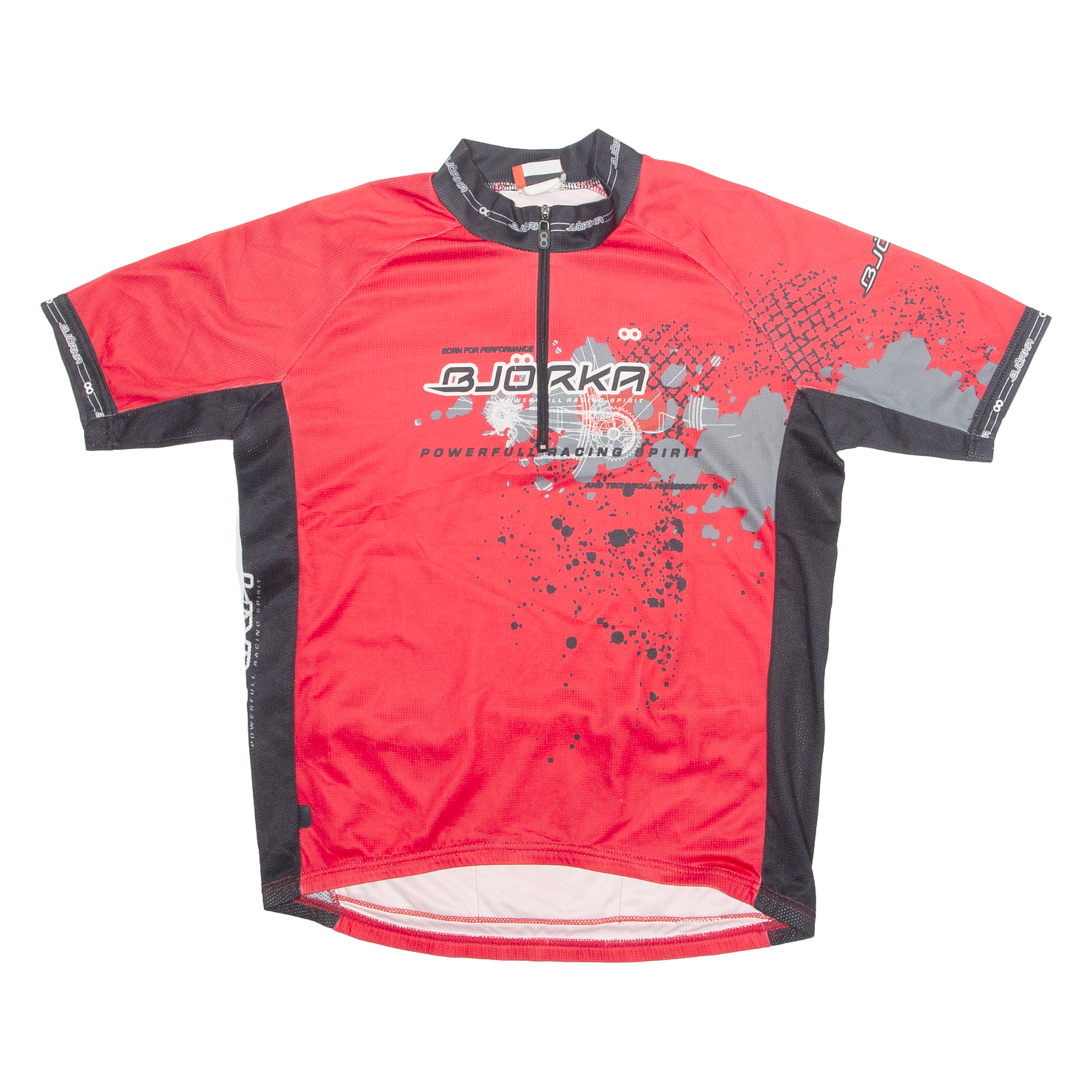 BJORKA Cycling Mens Jersey Red 1/4 Zip M Refurbished - N/A refurbished available on Cerqular