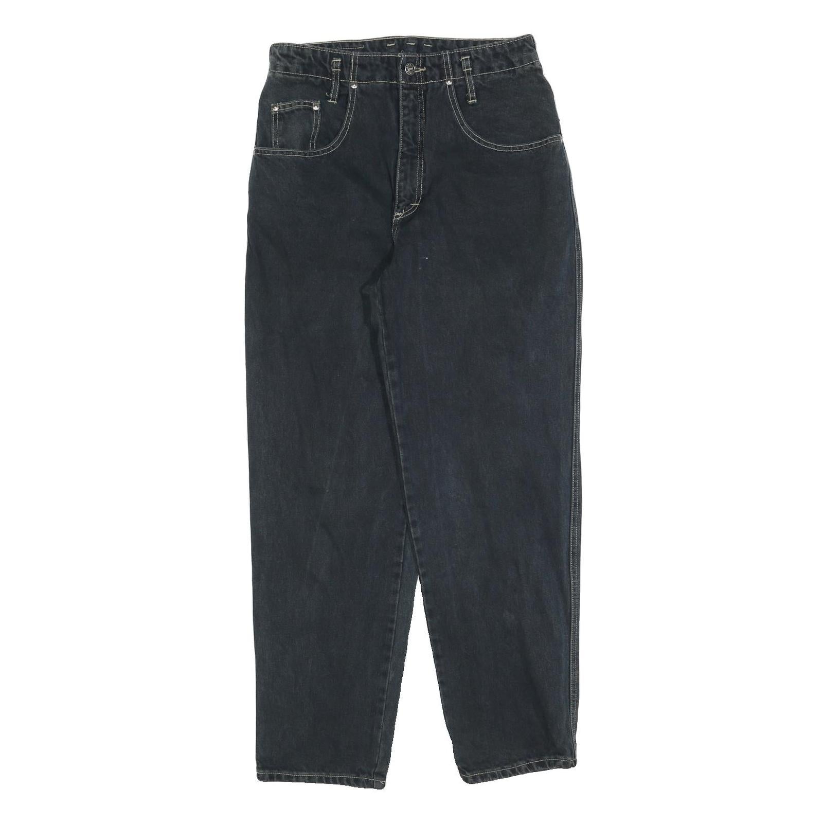 NO SPIRIT Womens Jeans Black Relaxed Straight Denim Medium W28 L30 Casual Refurbished - N/A refurbished available on Cerqular