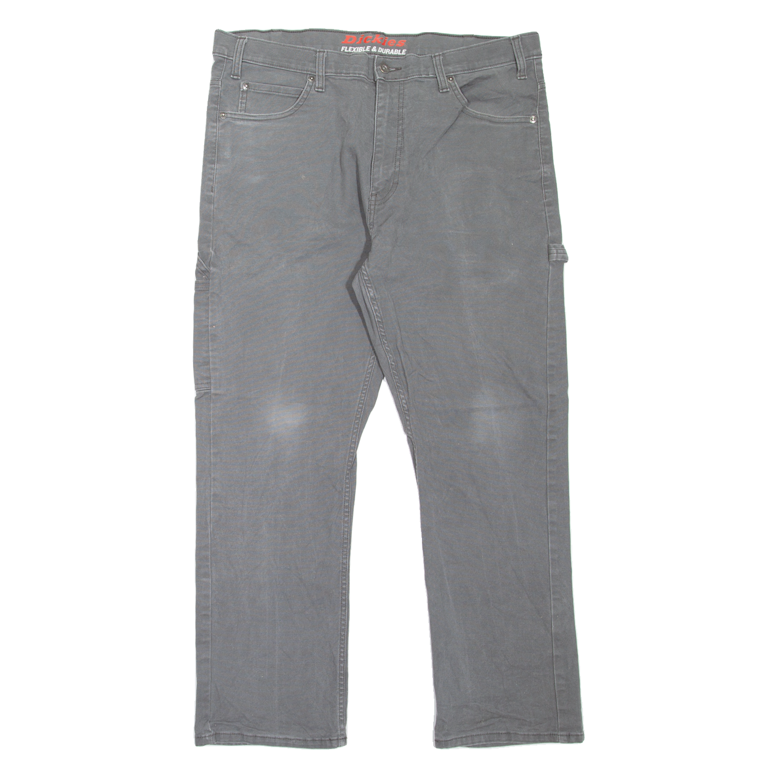 DICKIES Carpenter Workwear Mens Jeans Grey Regular Straight W38 L30 Refurbished - N/A refurbished available on Cerqular