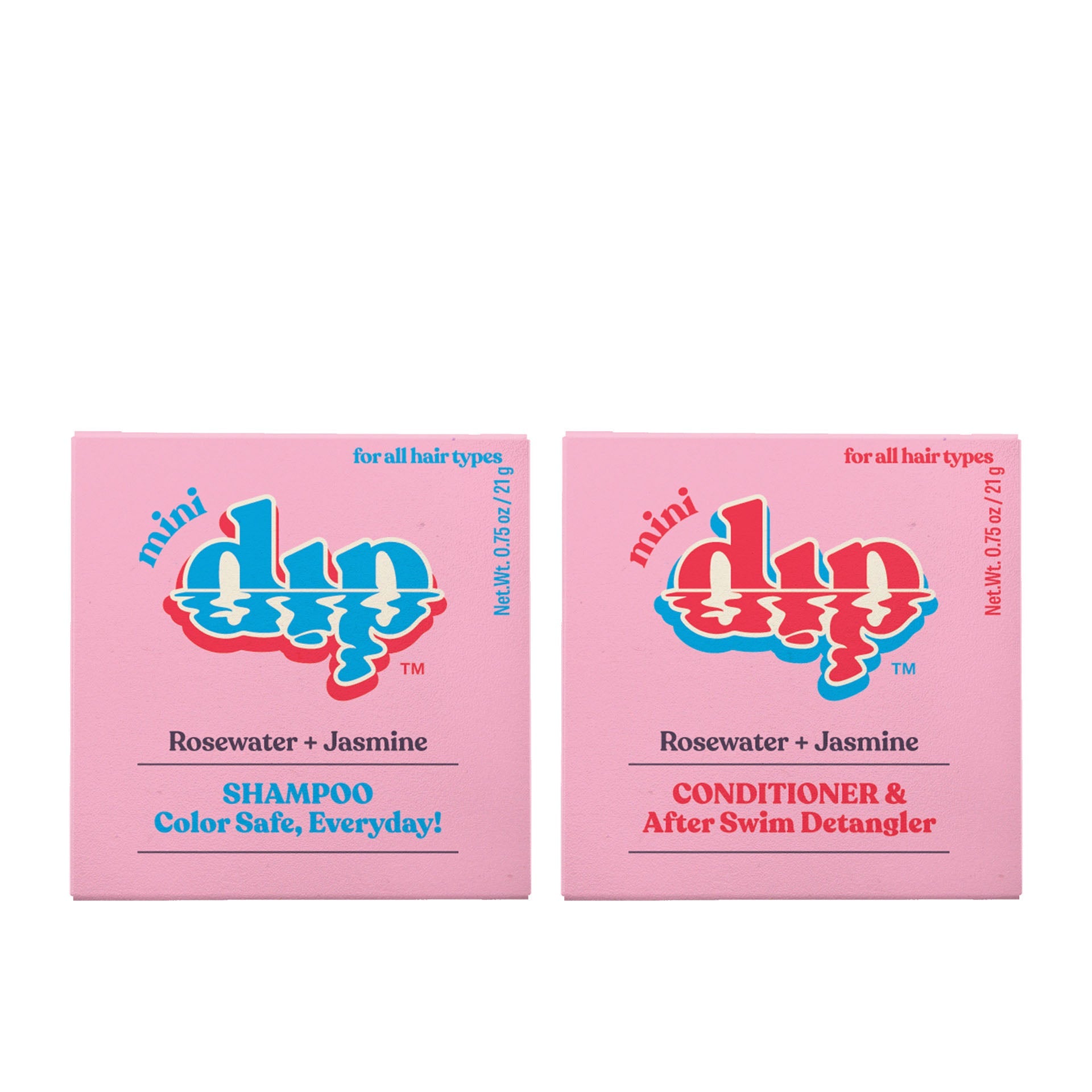 Double Dip: Rosewater & Jasmine - Minis Refurbished - Dip Sustainable Hair Care refurbished available on Cerqular
