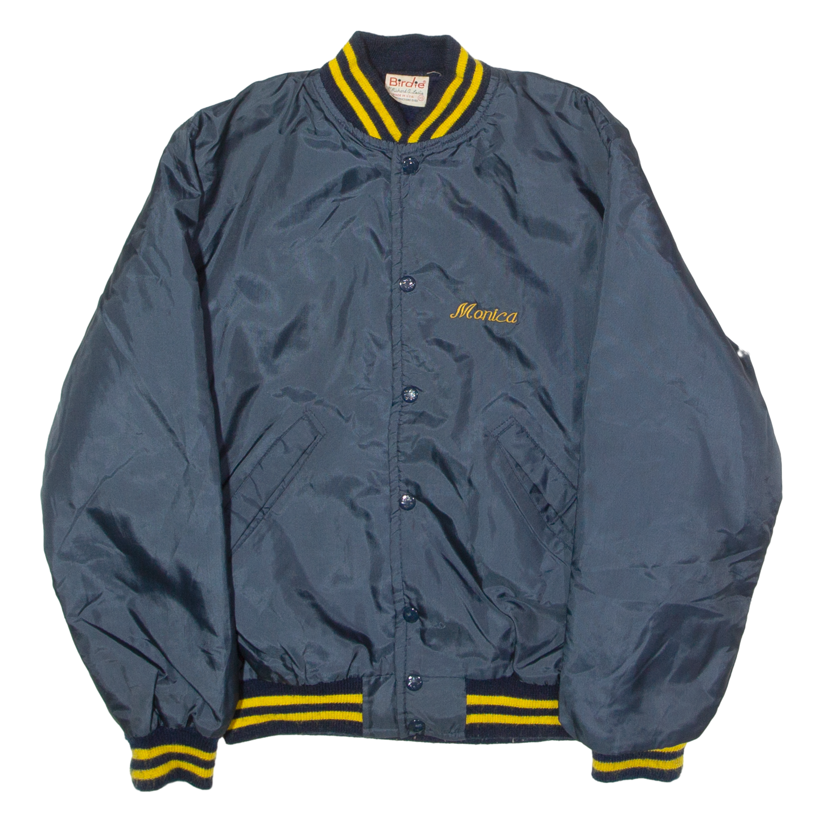 BIRDIE Forest Hills 'Monica' Womens Bomber Jacket Blue 80s USA XS Refurbished - N/A refurbished available on Cerqular