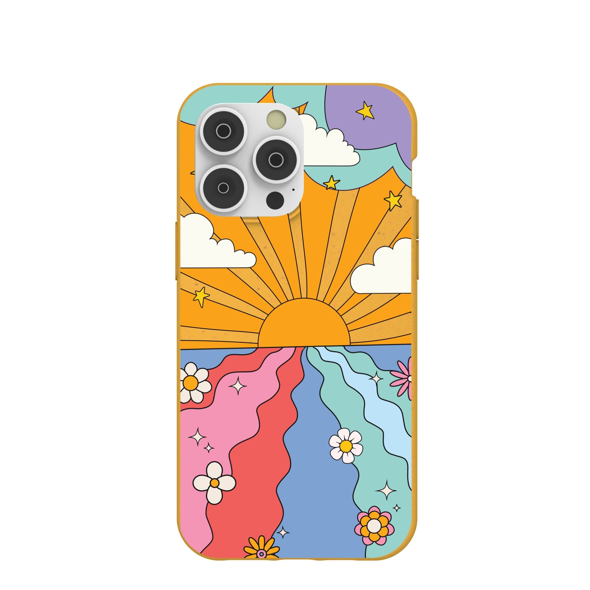 Honey Into the Sunset iPhone 14 Pro Max Case Refurbished - Pela Case refurbished available on Cerqular