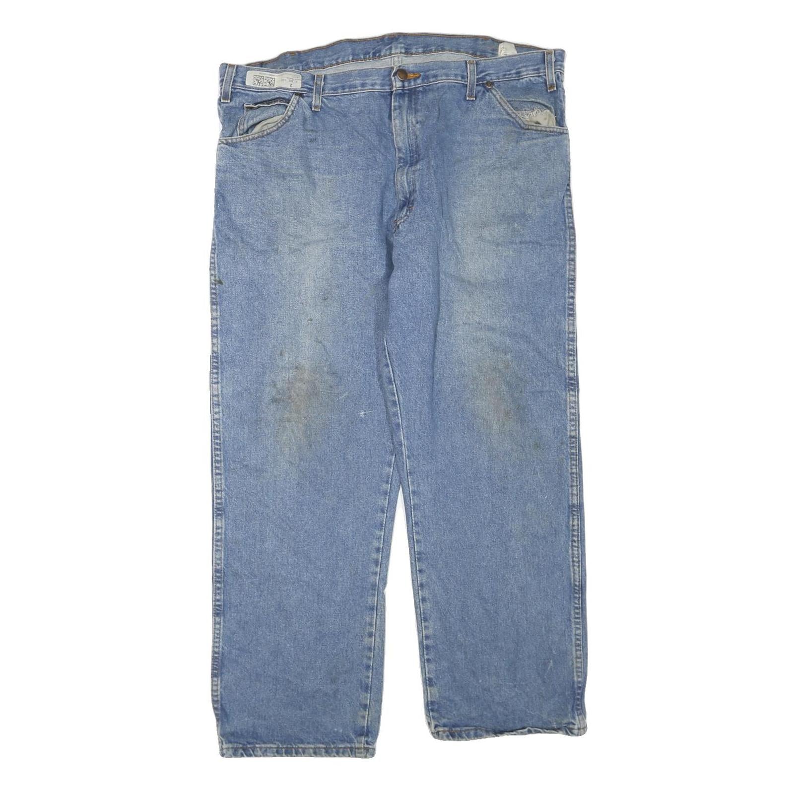 DICKIES Mens Regular Fit Blue Denim Jeans W42 L28 Classic Cotton Blend Zip Refurbished - N/A refurbished available on Cerqular