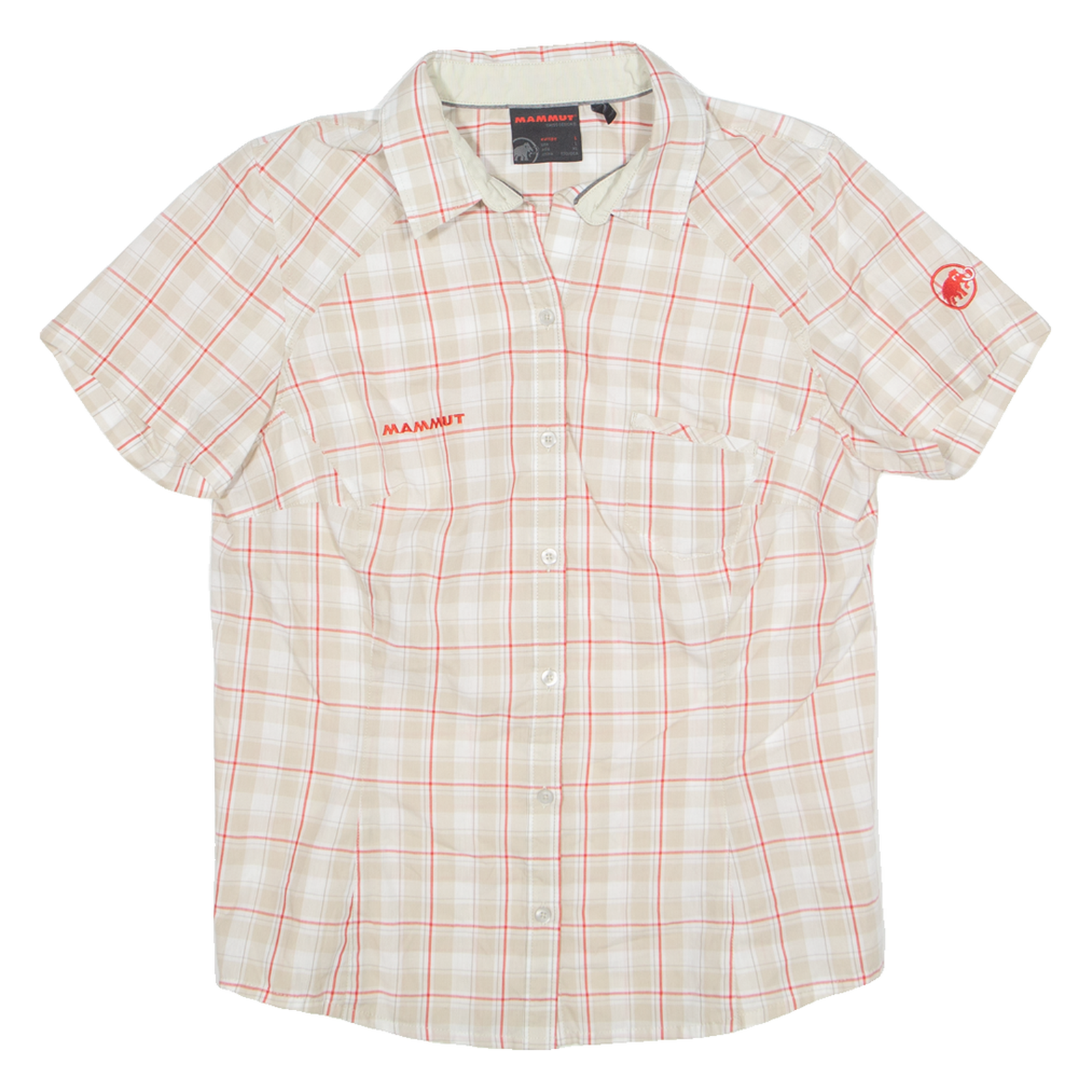 MAMMUT Utility Womens Shirt Cream Check L Refurbished - N/A refurbished available on Cerqular