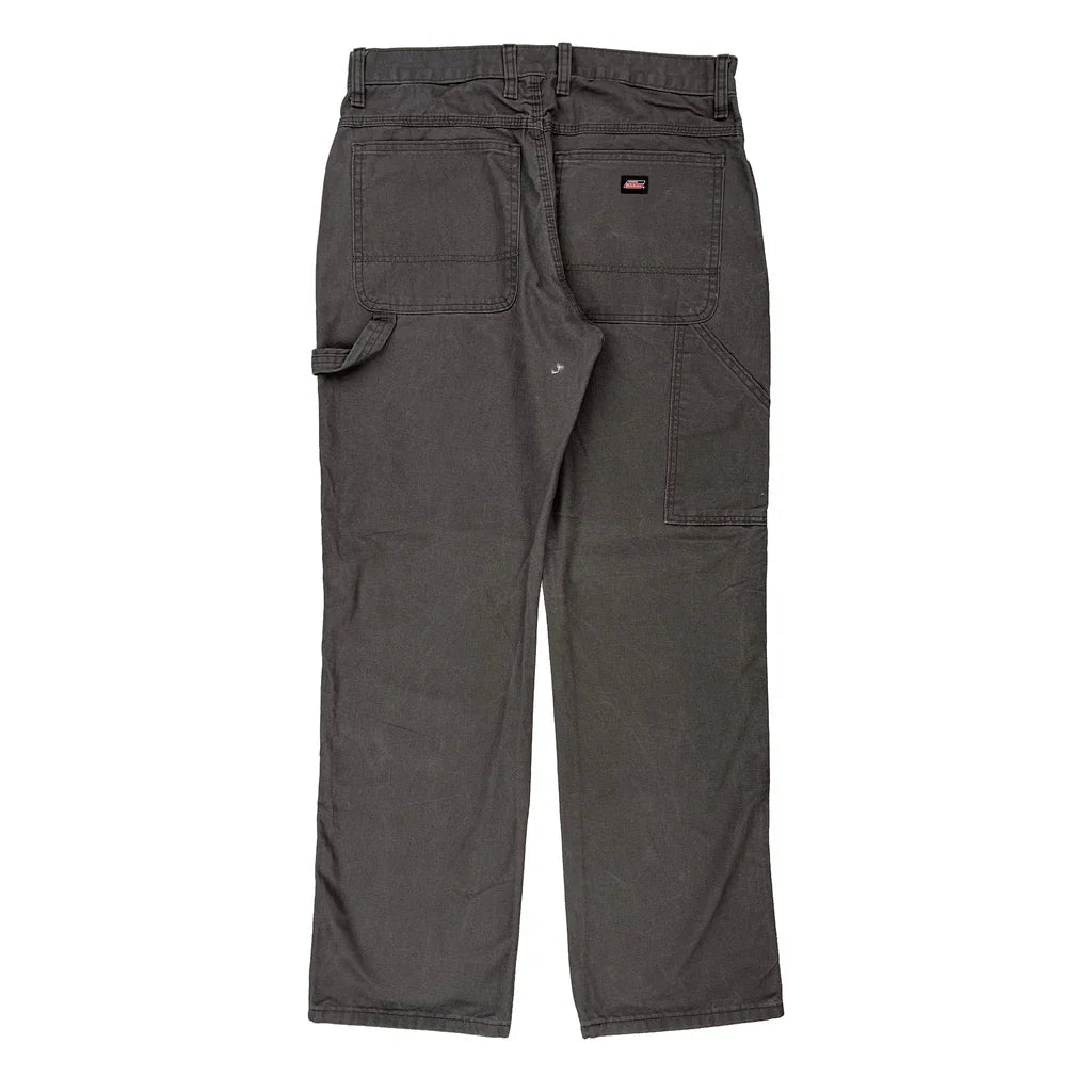 Dickies Carpenter Trousers - 32W 32L Grey Cotton Refurbished - Thrifted (note: this is a term often used to describe second- refurbished available on Cerqular