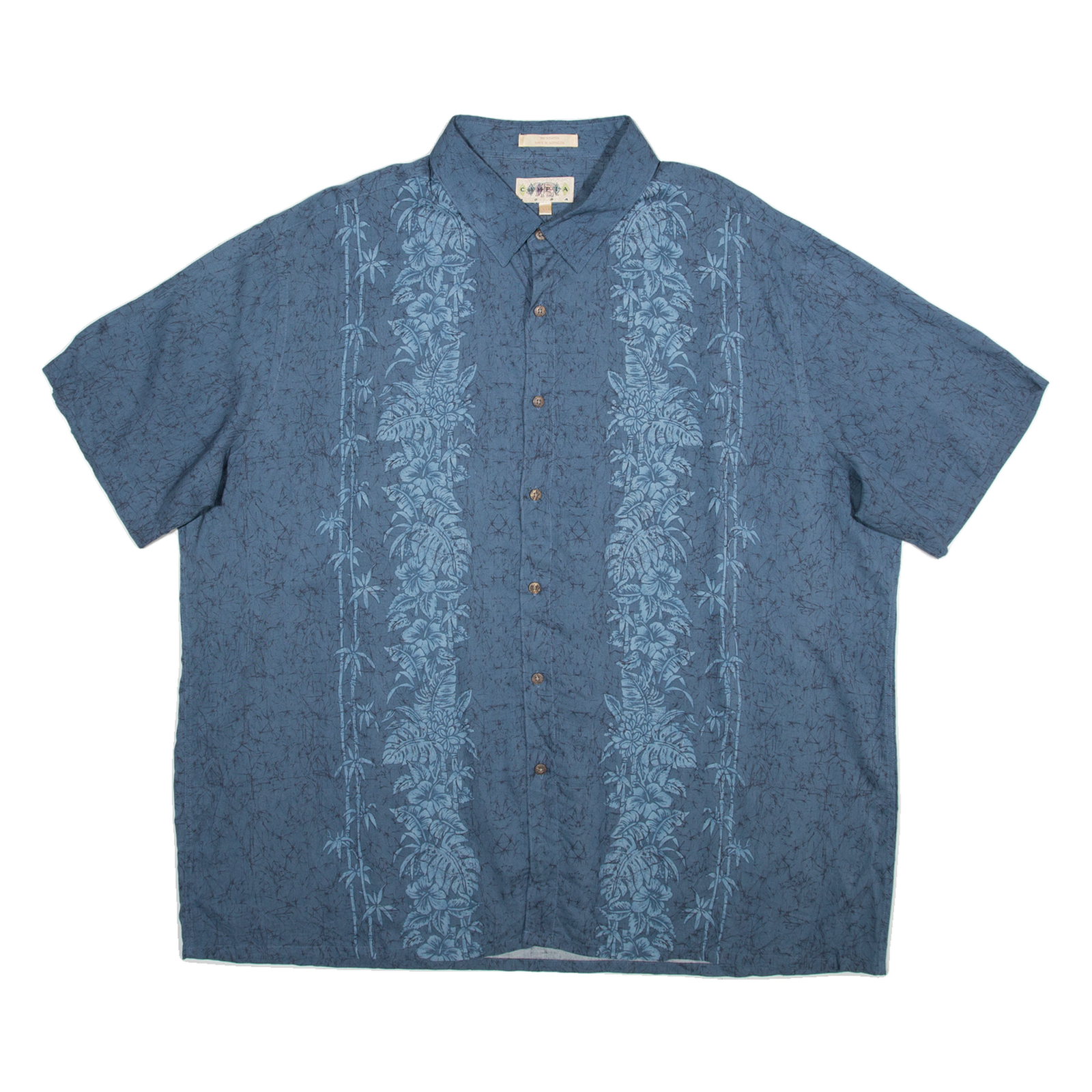 CAMPIA Mens Shirt Blue Floral 2XL Refurbished - N/A refurbished available on Cerqular