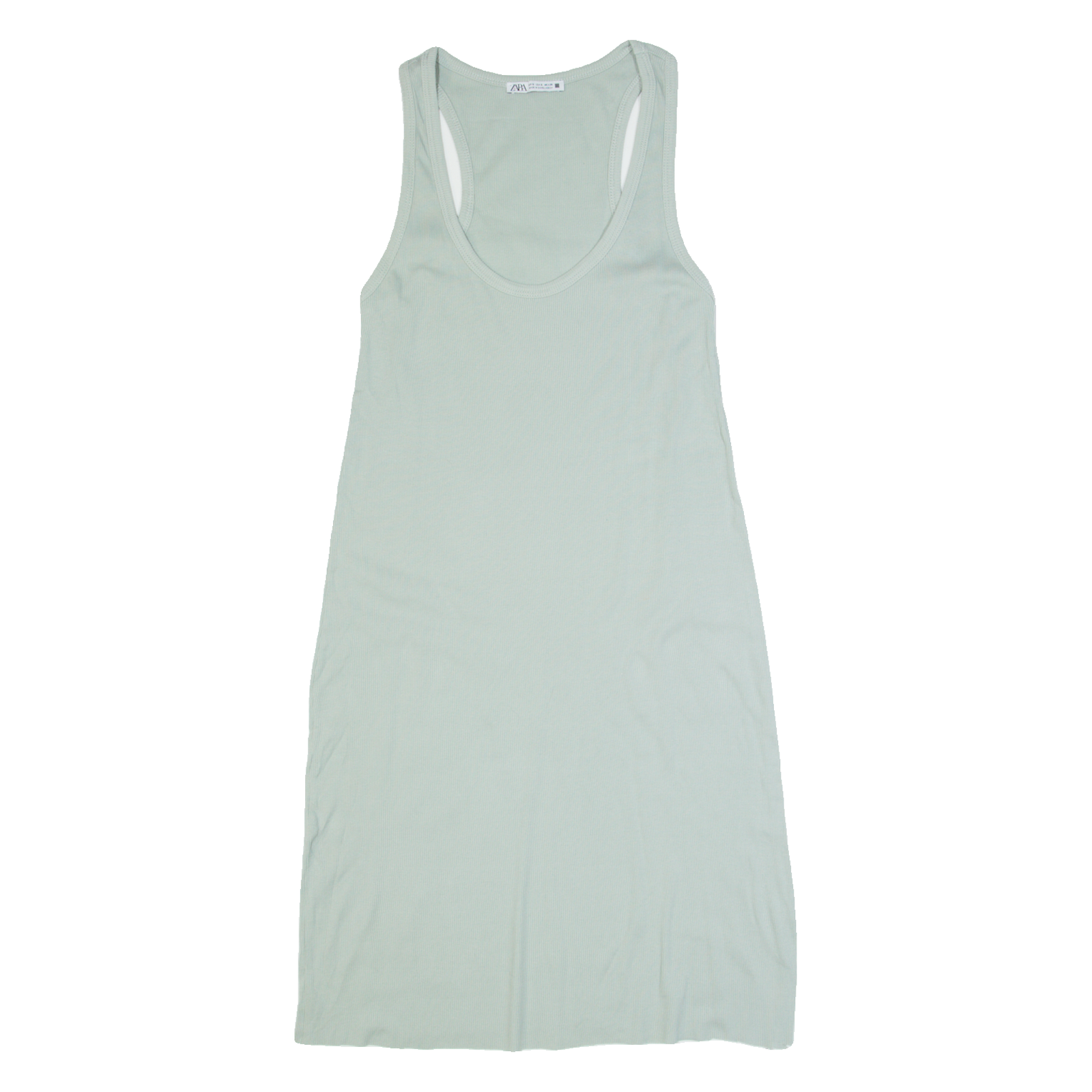 ZARA Womens Tank Dress Green Sleeveless Midi S Refurbished - N/A refurbished available on Cerqular