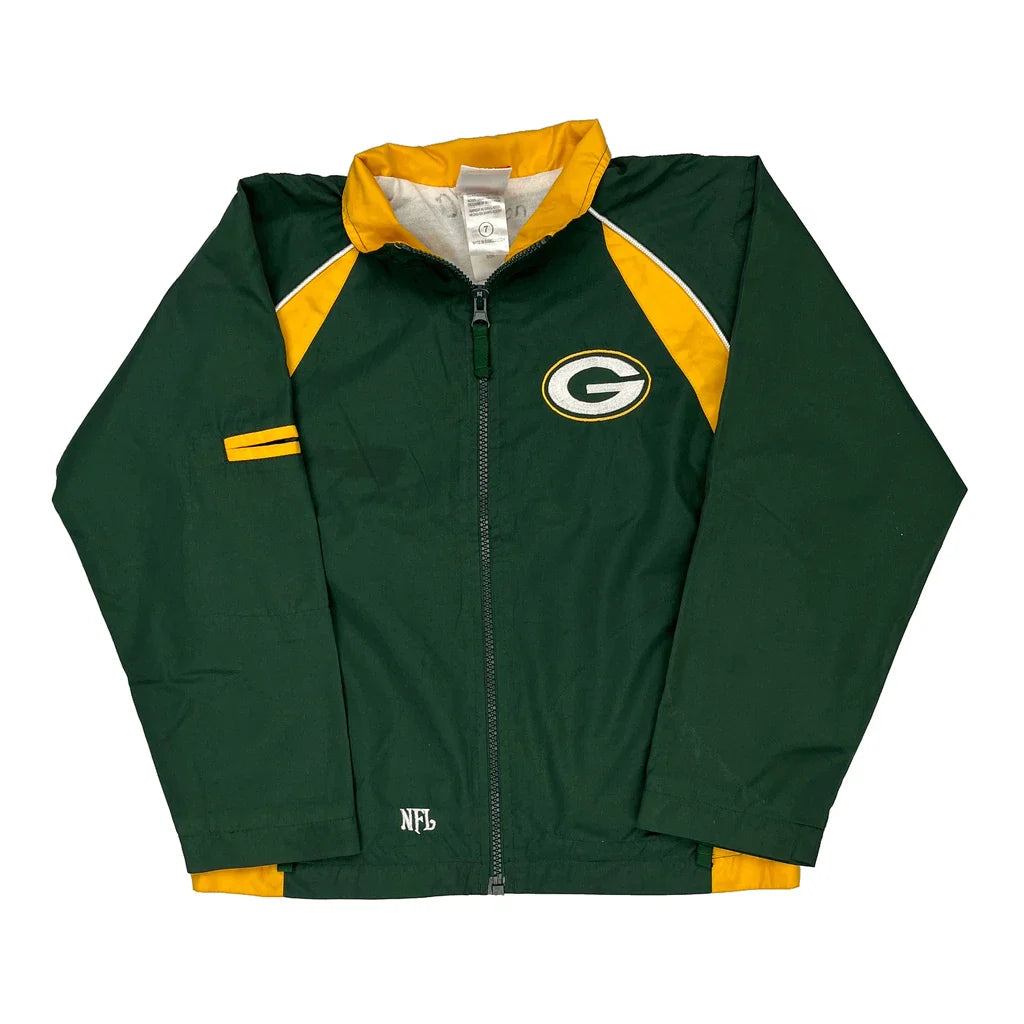 Buy Age 7 Green Bay Packers Nfl Football Windbreaker - Small Green Polyester Refurbished - $14.06 Age 7 Green Bay Packers Nfl Football Windbreaker - Small Green Polyester Refurbished - Thrifted (note: this is a term often used to describe second- refurbished available on Cerqular
