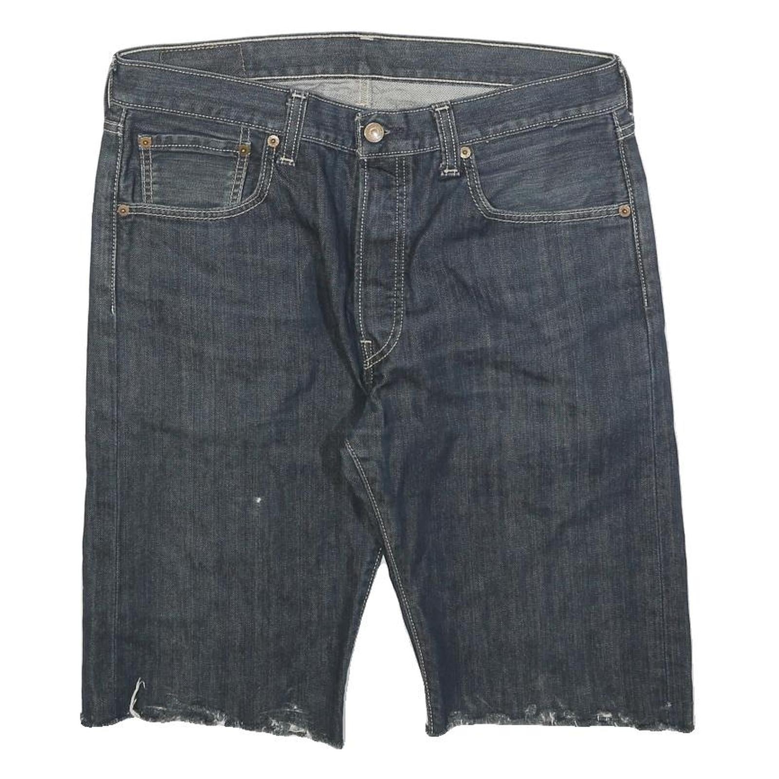 Buy LEVI'S Mens Denim Blue Cut-Off Shorts M W33 Classic Fit Casual Refurbished - $25.99 LEVI'S Mens Denim Blue Cut-Off Shorts M W33 Classic Fit Casual Refurbished - N/A refurbished available on Cerqular