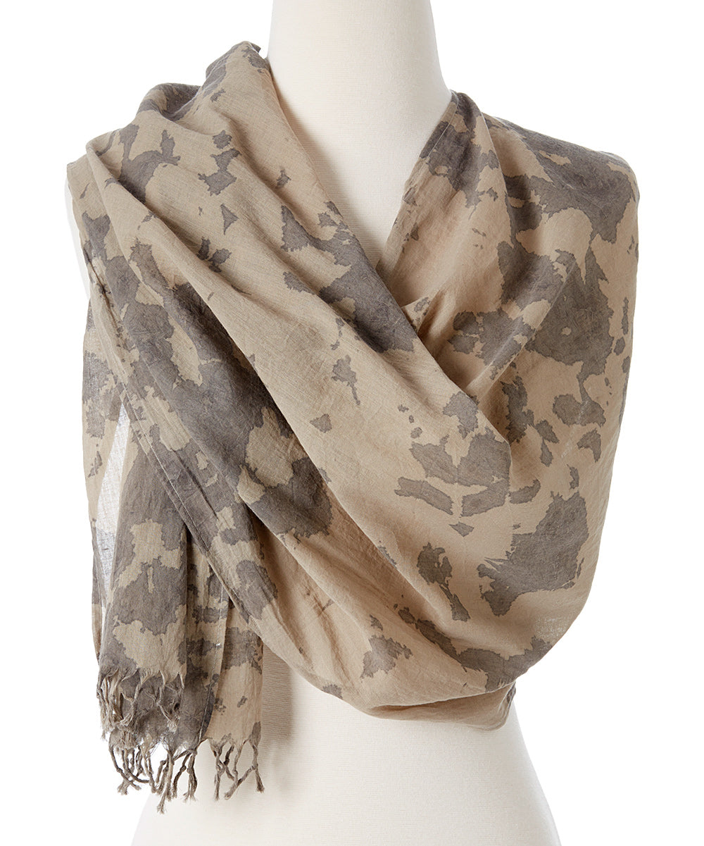 Awaken Organic Tie Dye Scarf | Color: Brown Refurbished - N/A refurbished available on Cerqular