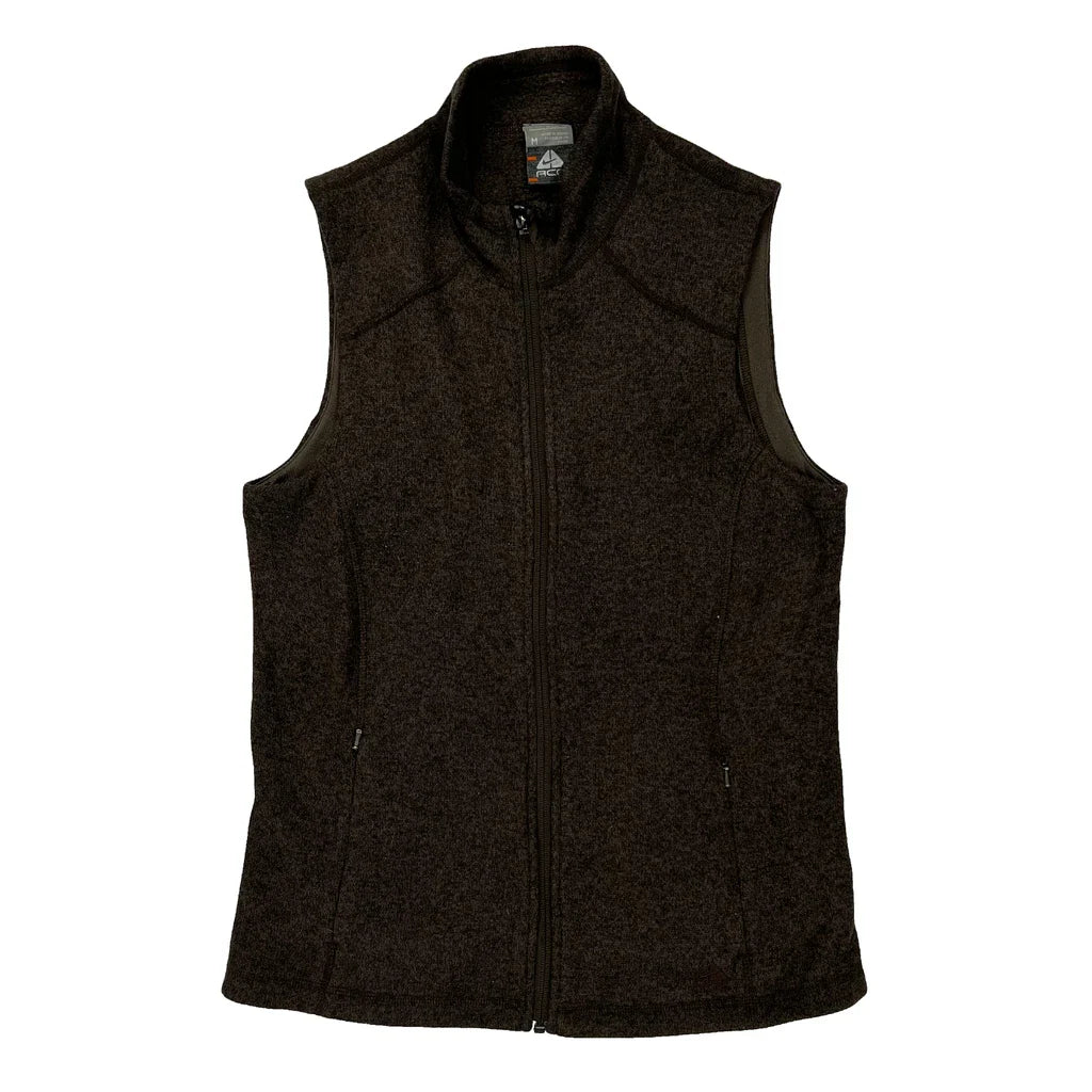 Nike Acg Fleece Gilet - Medium Brown Polyester Refurbished - Thrifted (note: this is a term often used to describe second- refurbished available on Cerqular