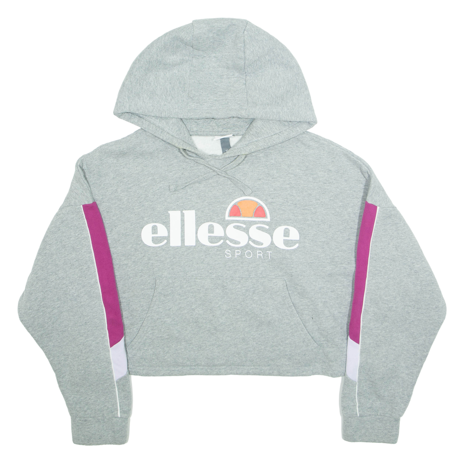 ELLESSE Cropped Womens Grey Hoodie S Refurbished - N/A refurbished available on Cerqular