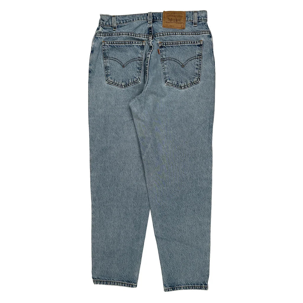 Made In USA Levis 950 Jeans - 30W UK 10 Light Wash Cotton Refurbished - Thrifted (note: this is a term often used to describe second- refurbished available on Cerqular