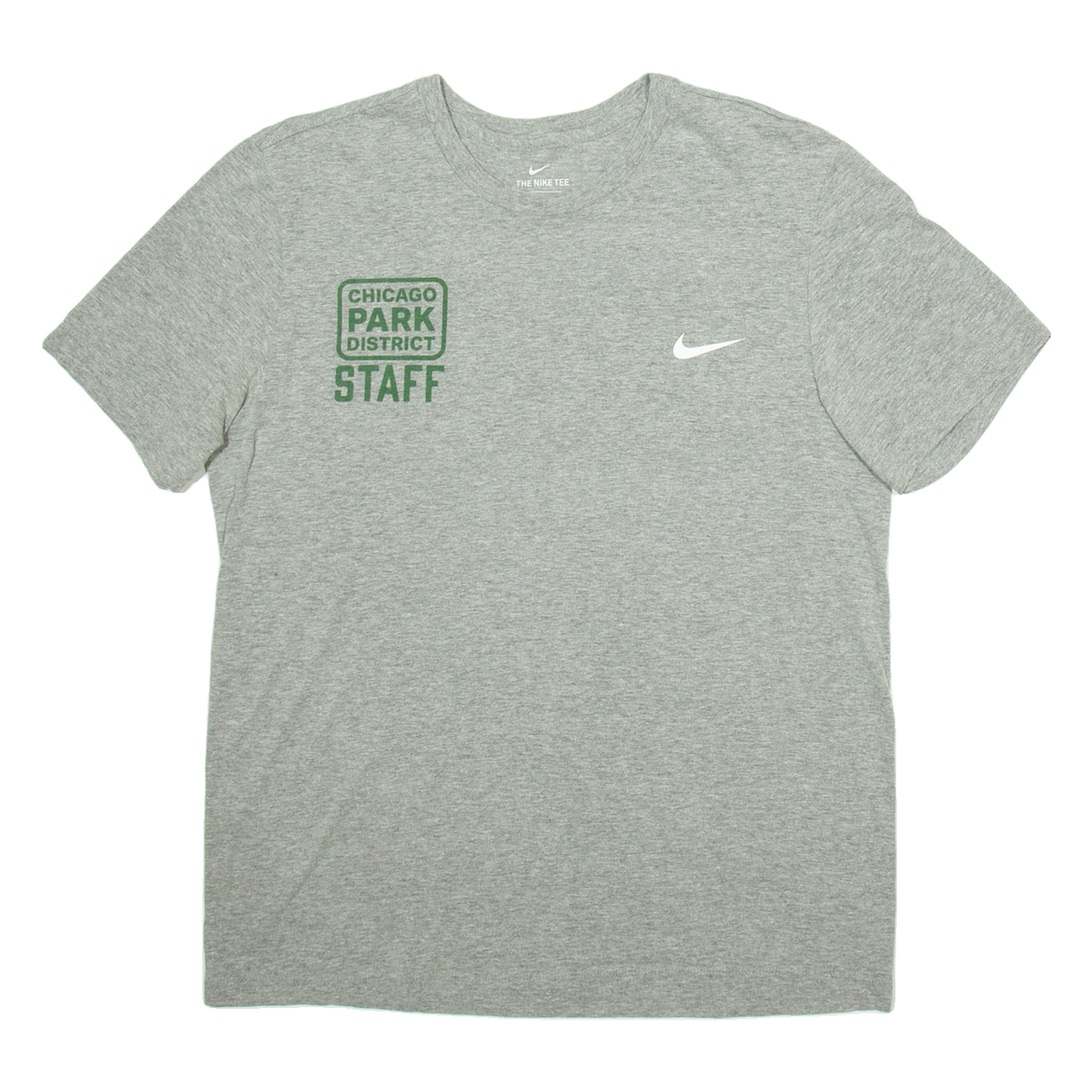 NIKE Chicago Park District Mens T-Shirt Grey M Refurbished - N/A refurbished available on Cerqular